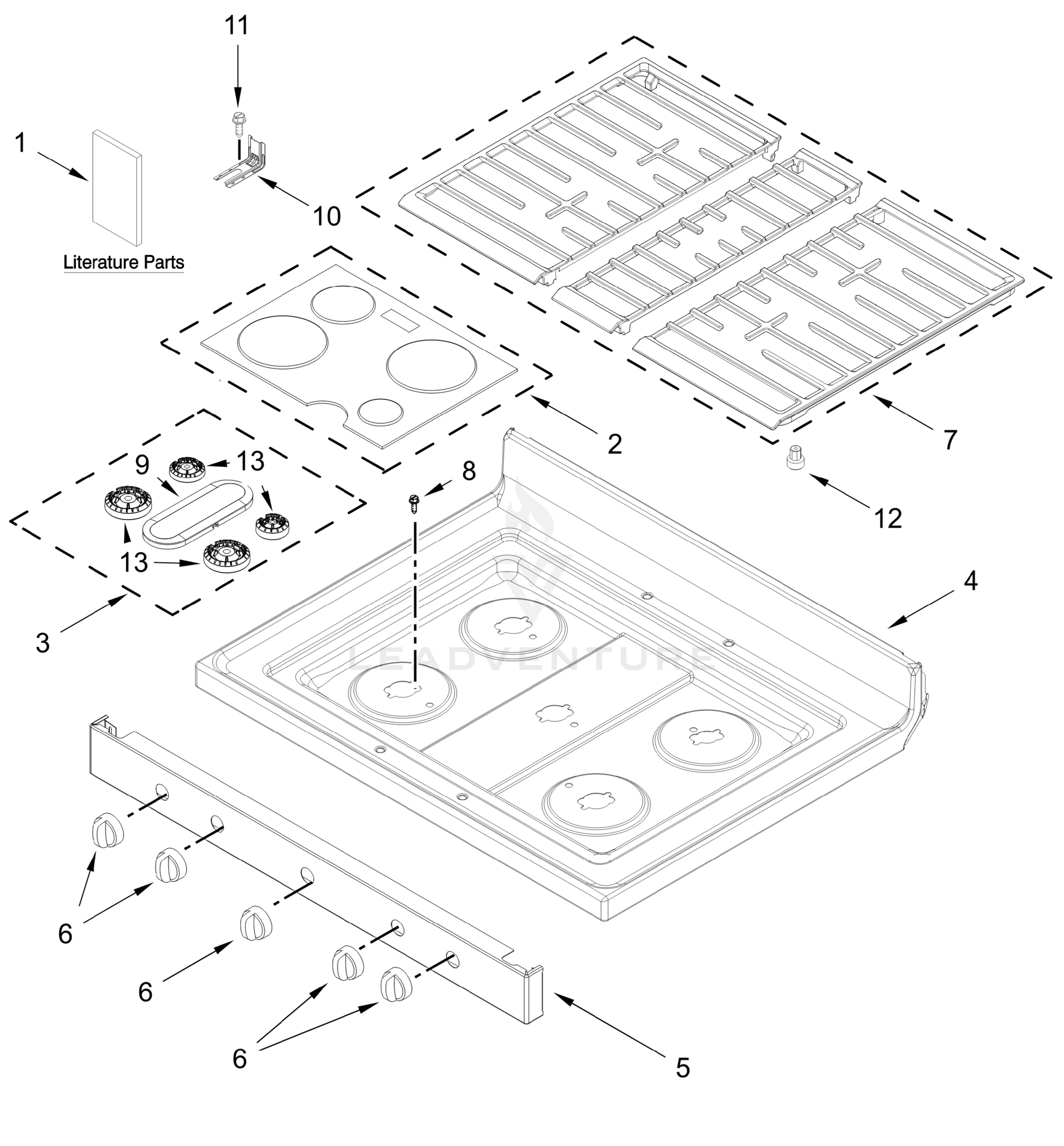 COOKTOP PARTS
