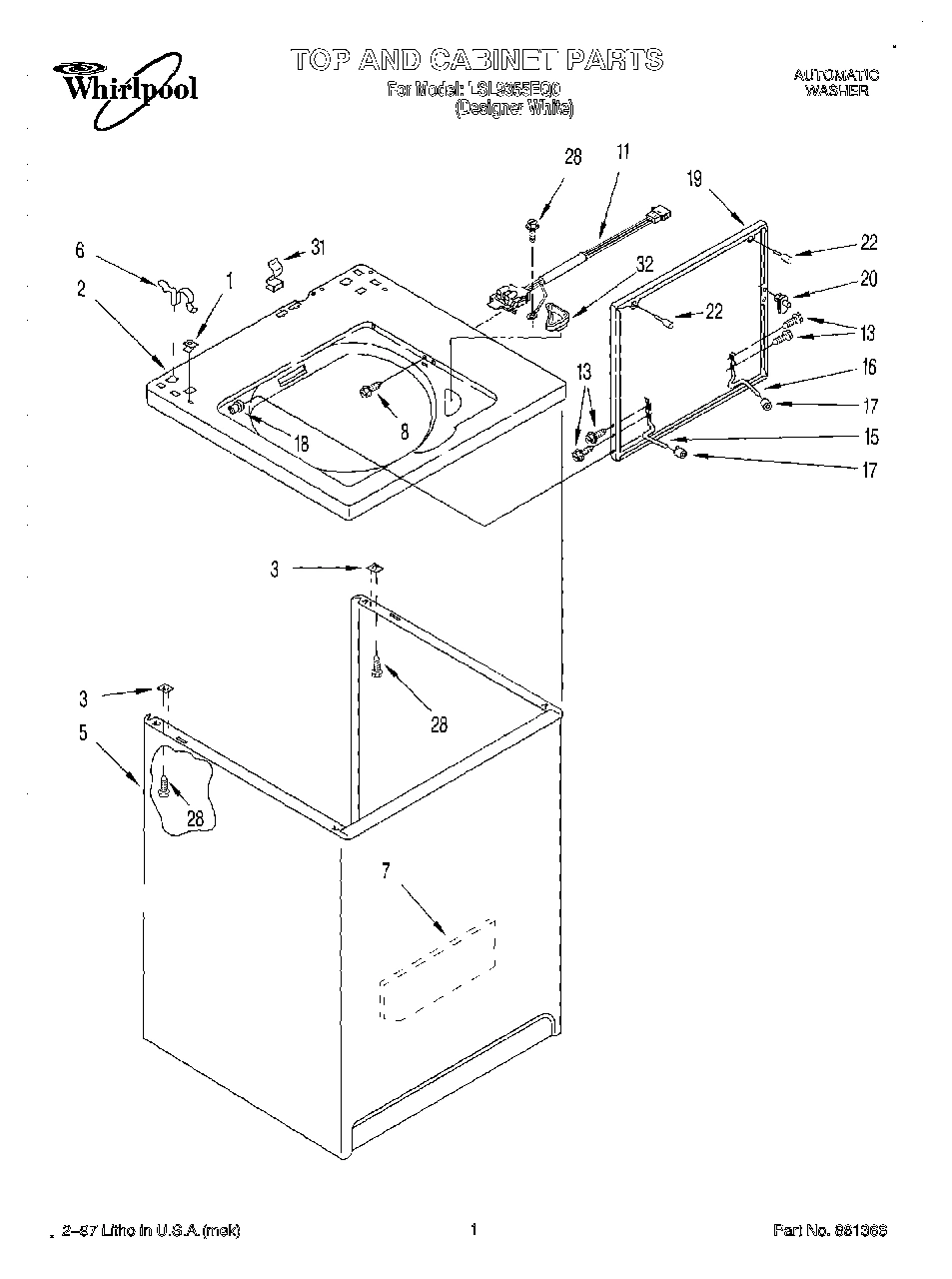 01 - TOP AND CABINET