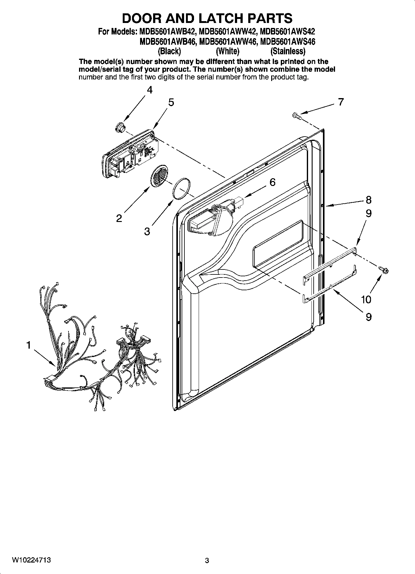 03 - DOOR AND LATCH PARTS
