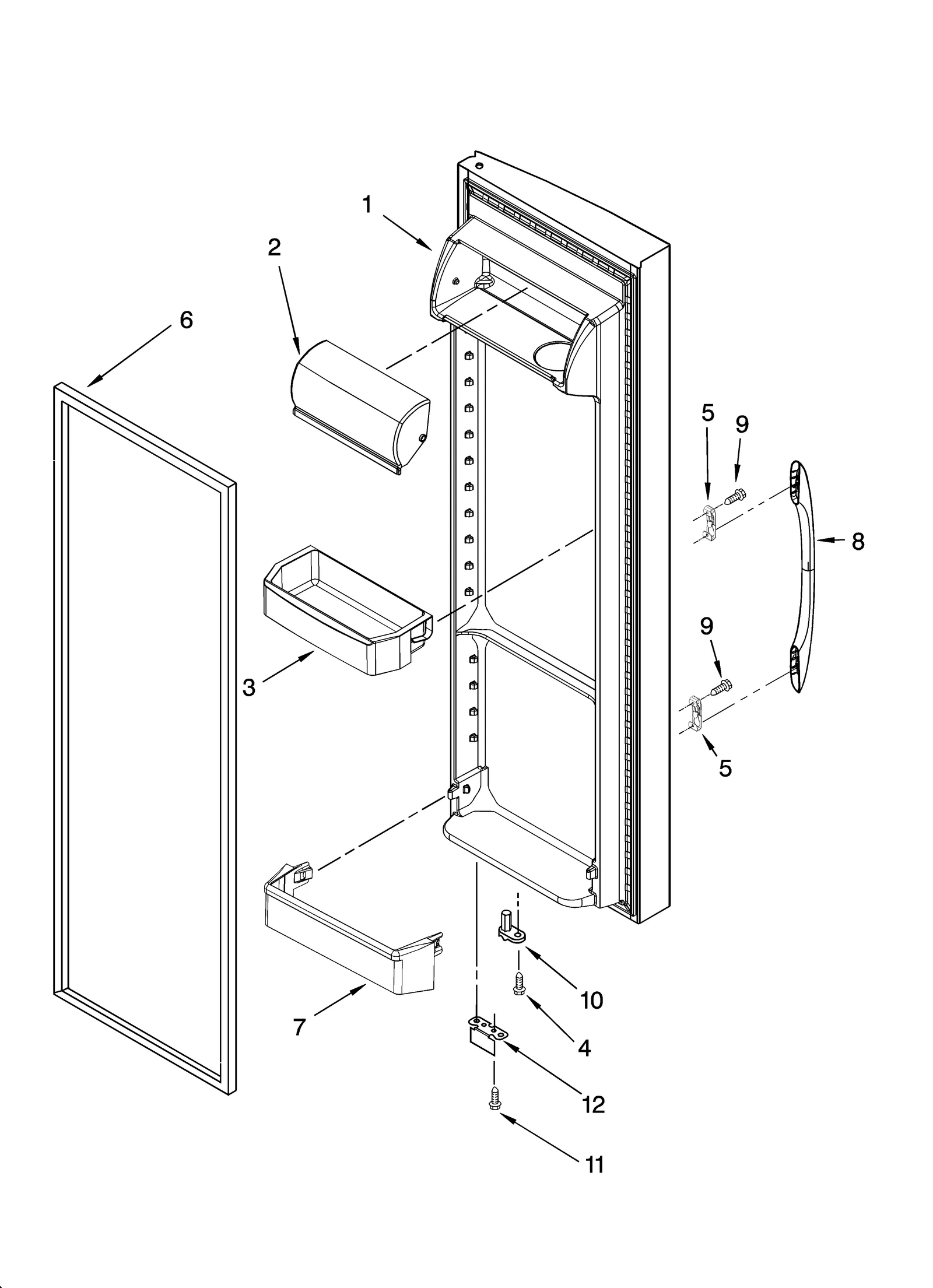 REFRIGERATOR DOOR PARTS