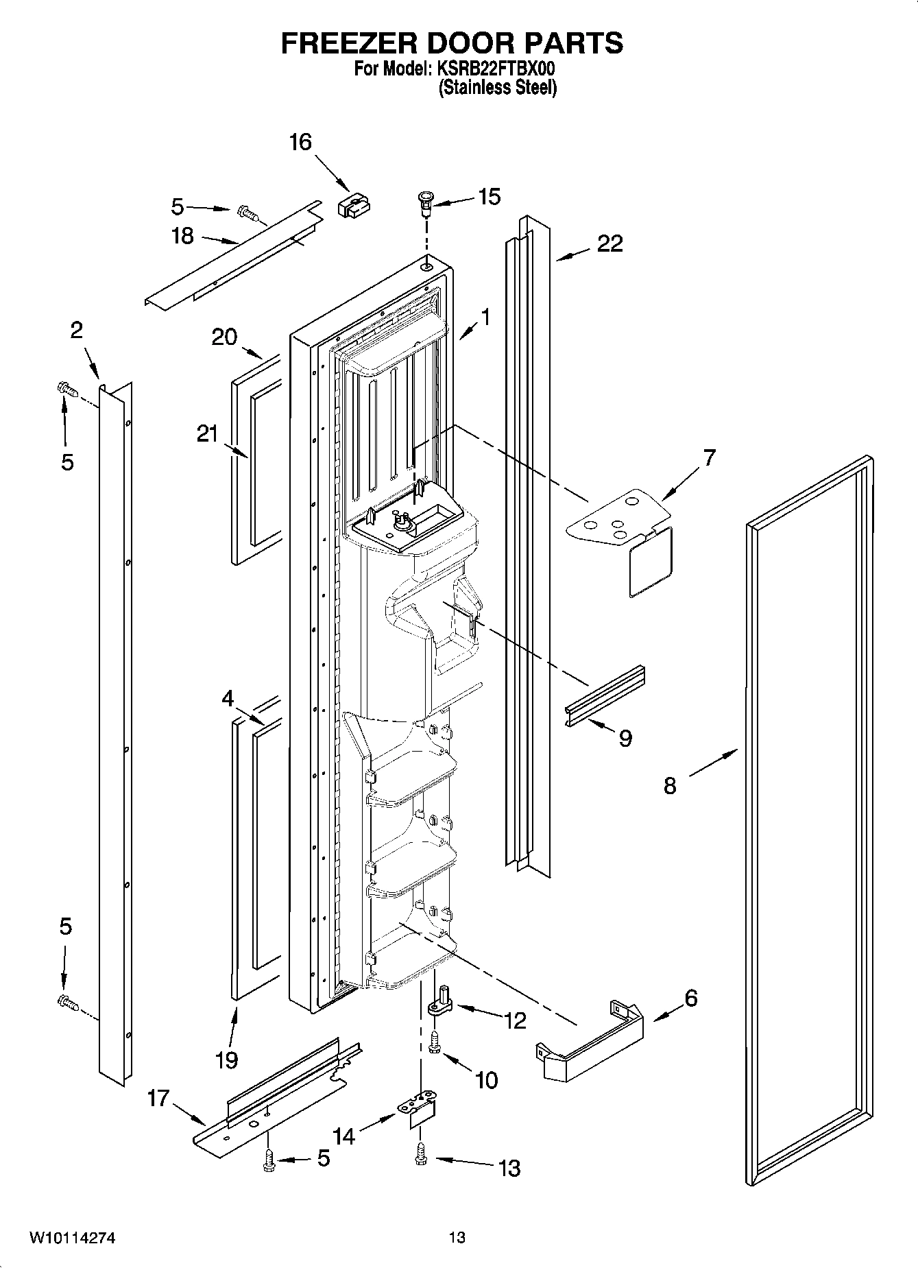 08 - FREEZER DOOR PARTS