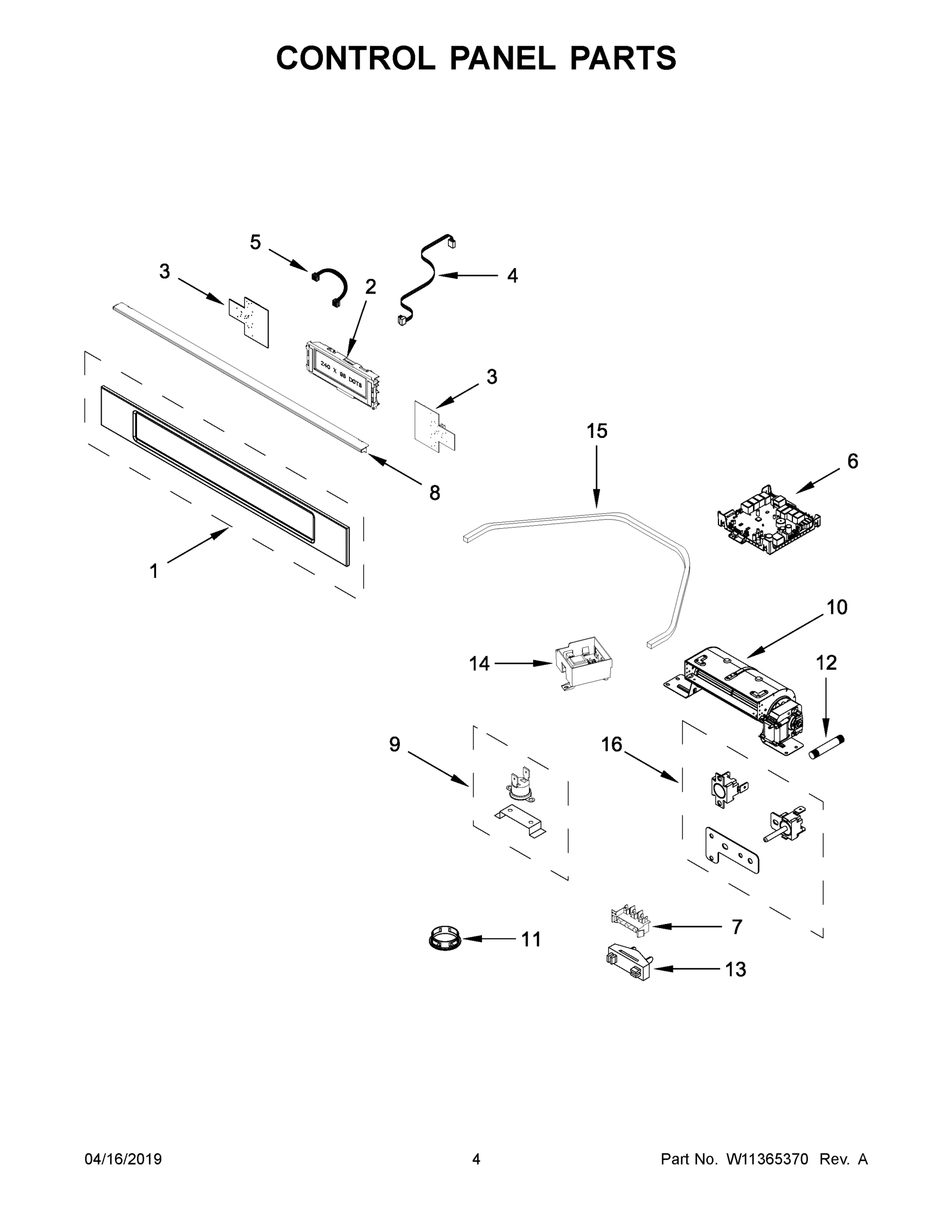 03 - CONTROL PANEL PARTS