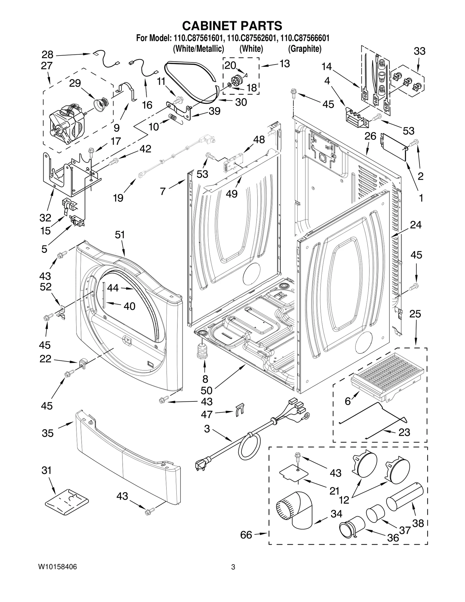 CABINET PARTS