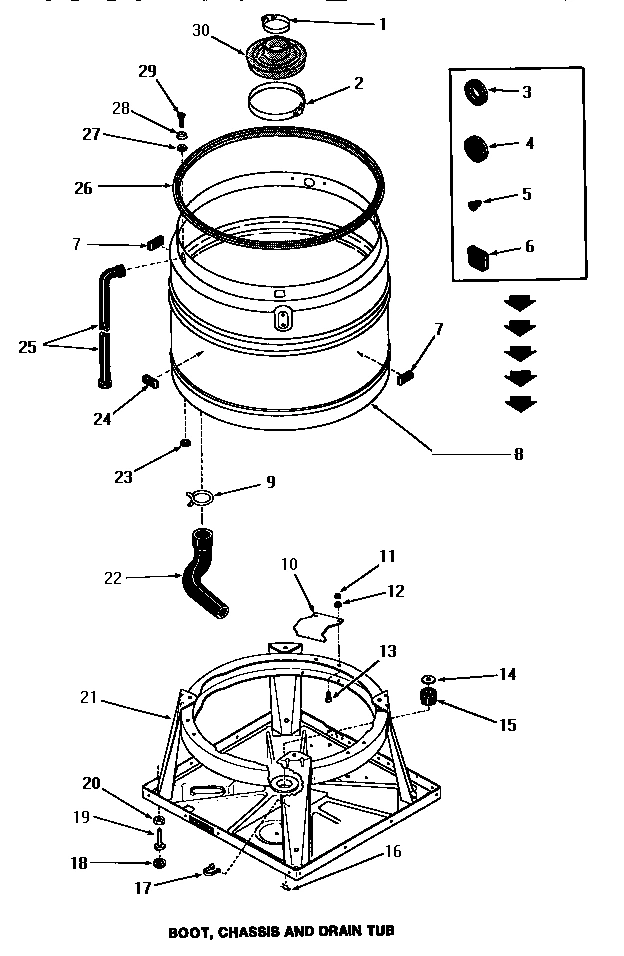 06 - BOOT, CHASSIS & DRAIN TUB