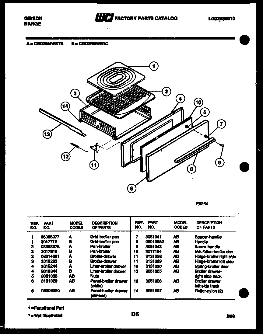 05 - BROILER DRAWER PARTS