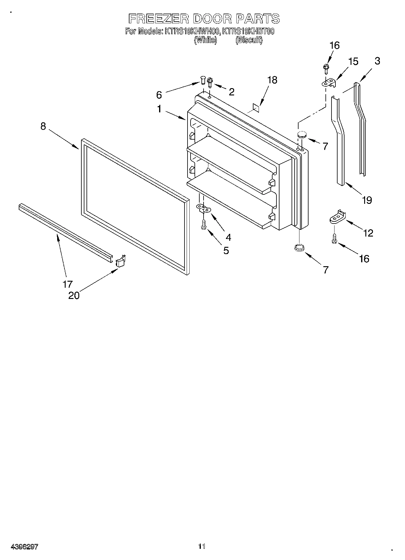 06 - FREEZER DOOR, OPTIONAL