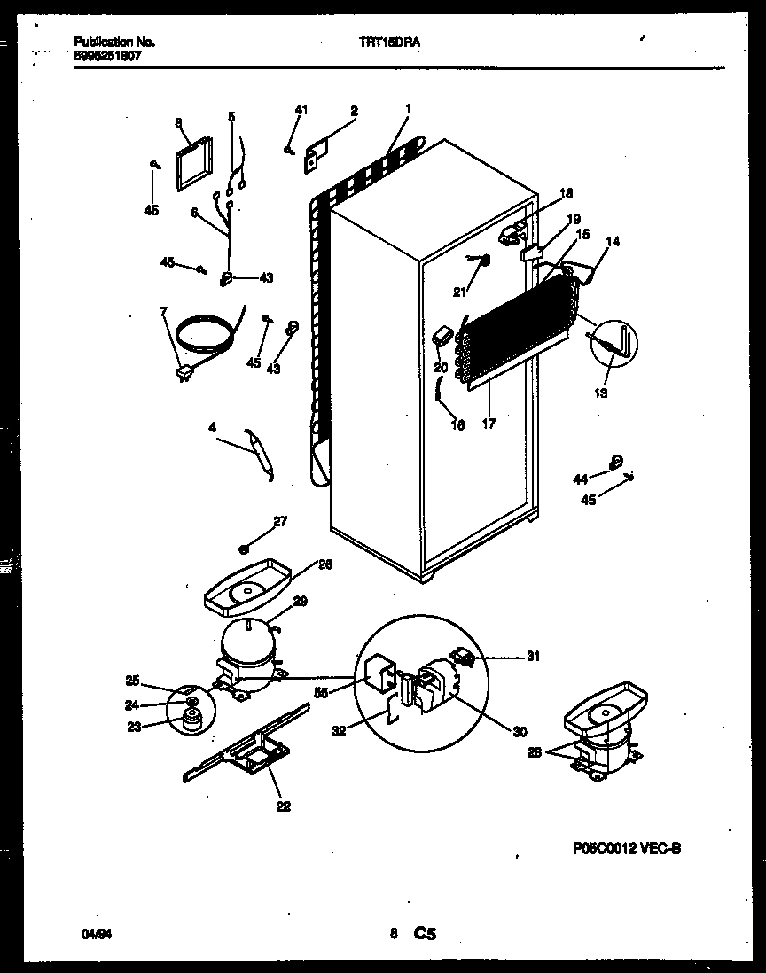 05 - SYSTEM AND AUTOMATIC DEFROST PARTS