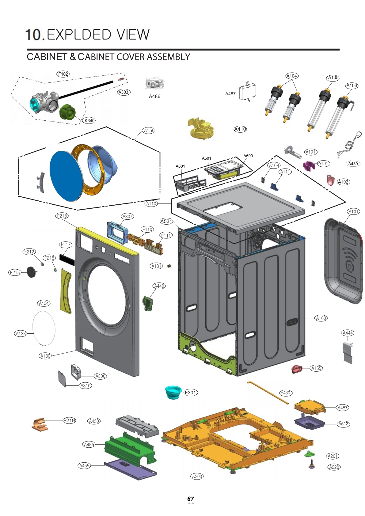 CABINET & CABINET COVER ASSEMBLY