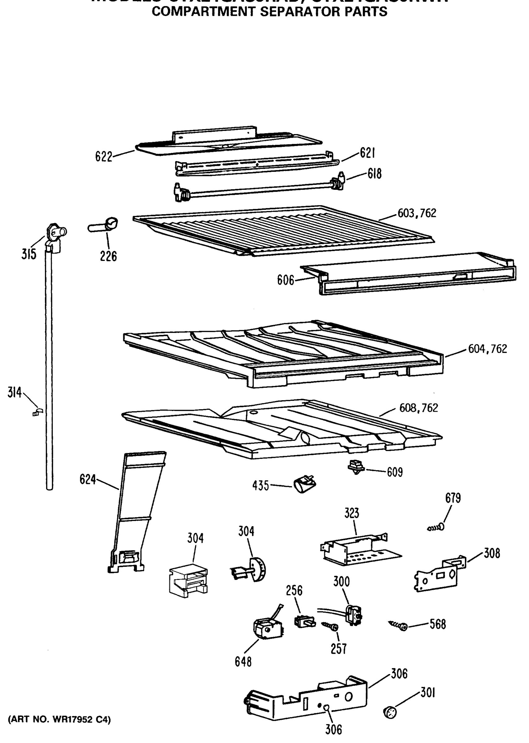 COMPARTMENT SEPARATOR PARTS