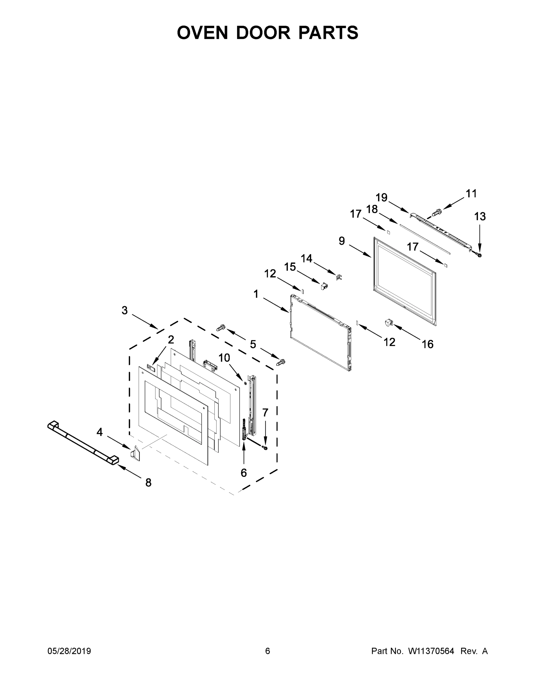 04 - OVEN DOOR PARTS