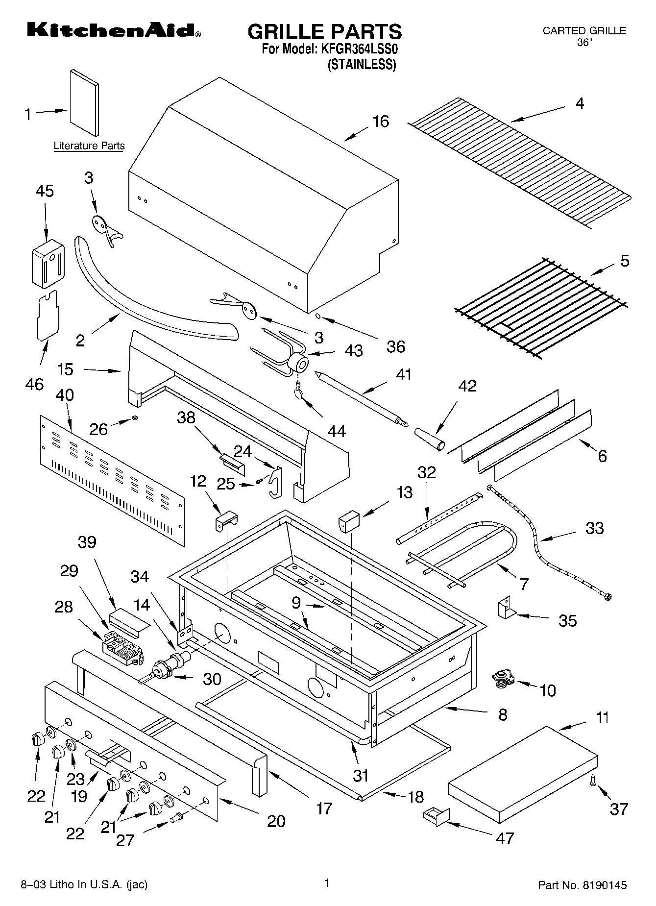01 - GRILLE PARTS
