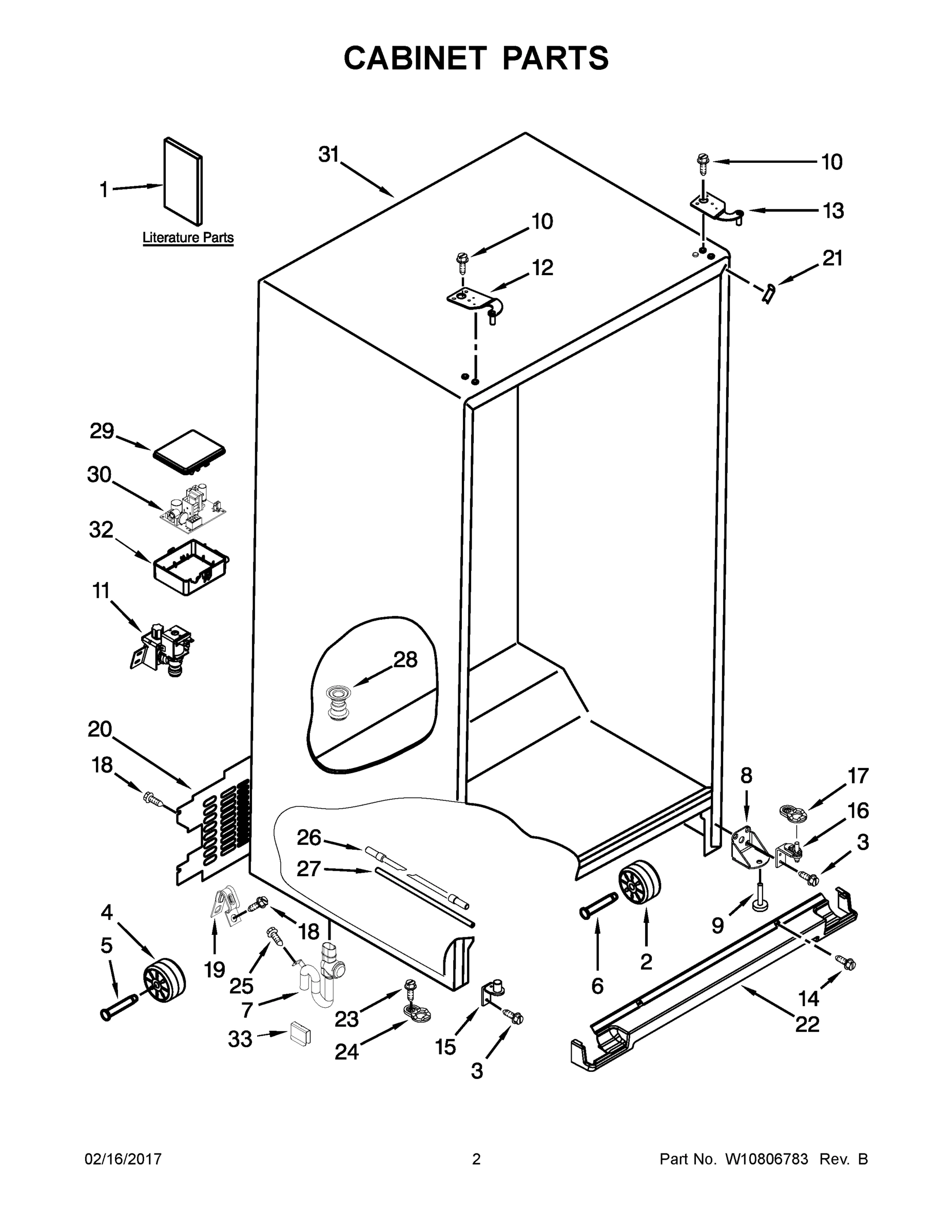 02 - CABINET PARTS