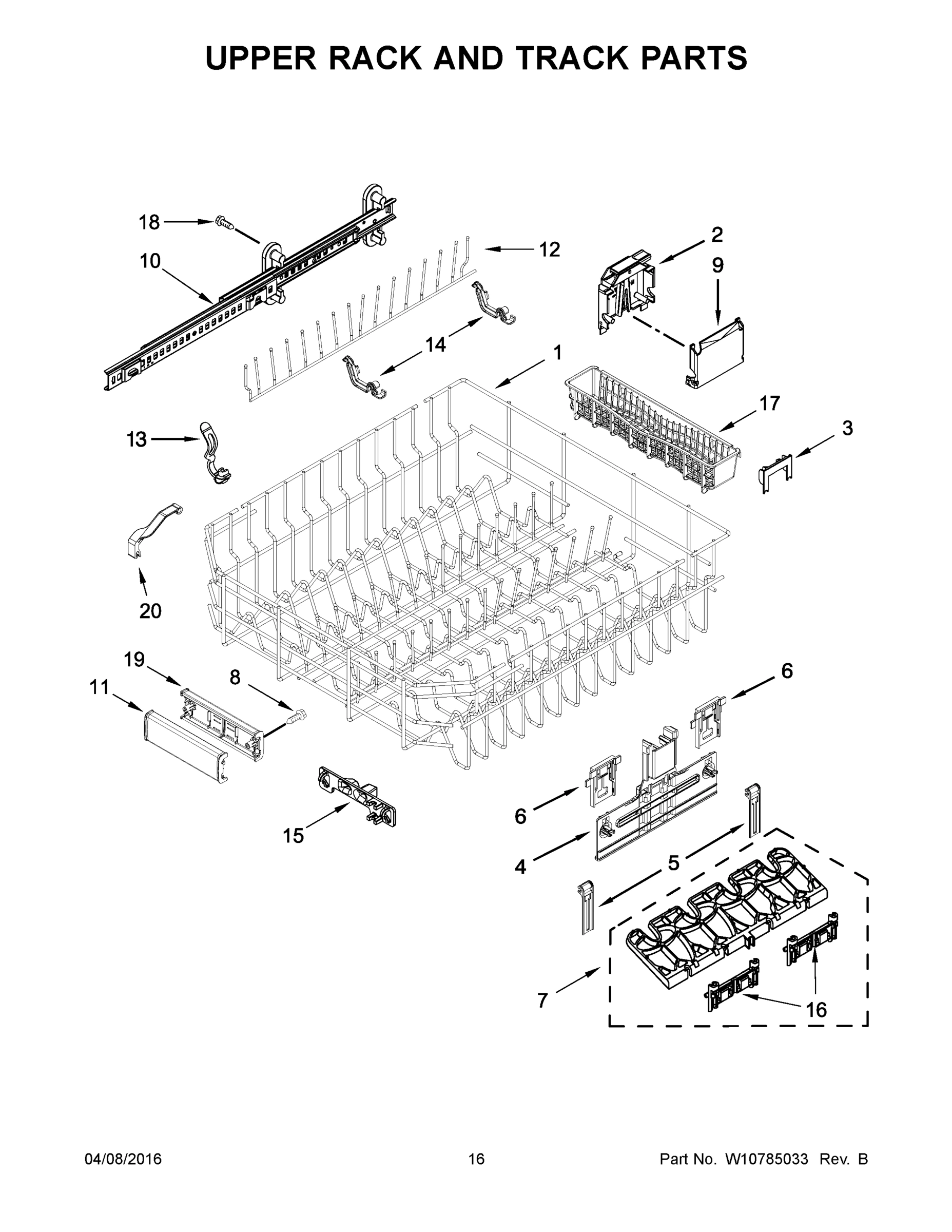 09 - UPPER RACK AND TRACK PARTS