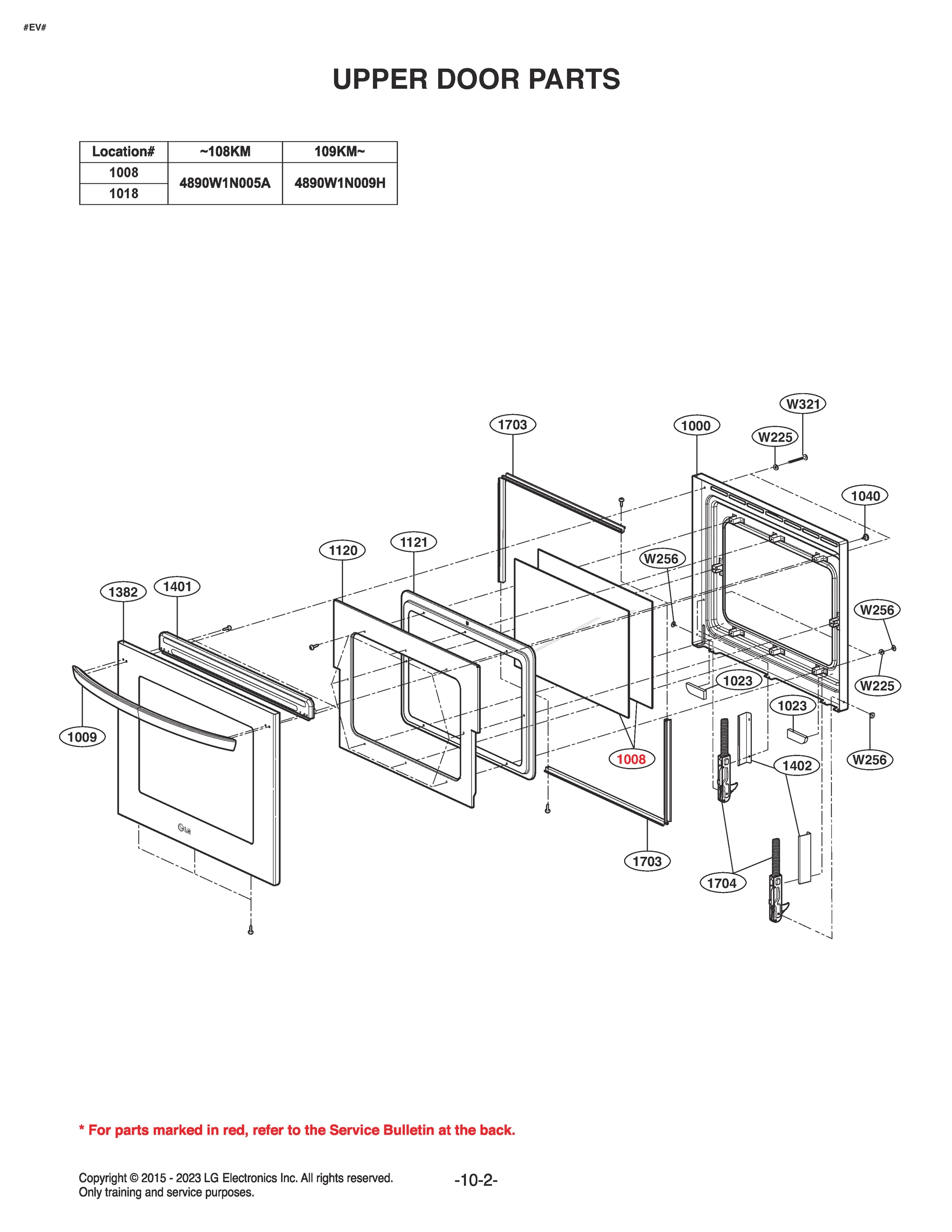 UPPER DOOR PARTS