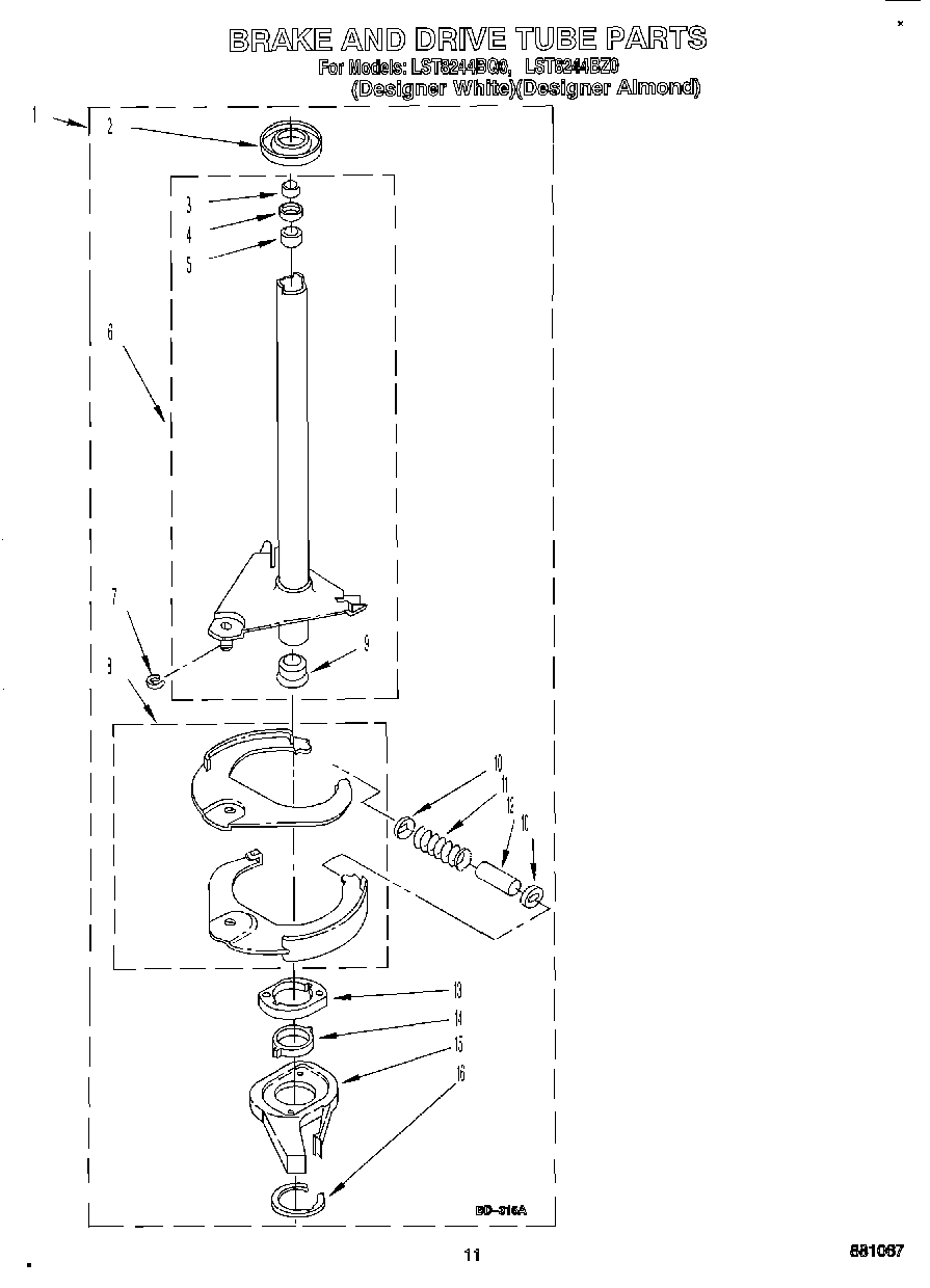 09 - BRAKE AND DRIVE TUBE
