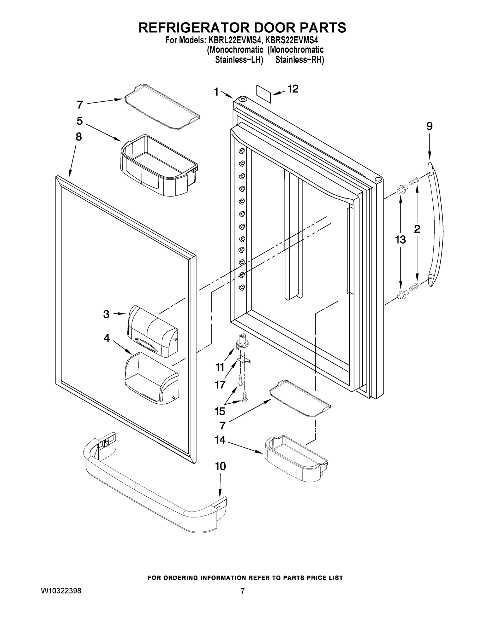 04 - REFRIGERATOR DOOR PARTS