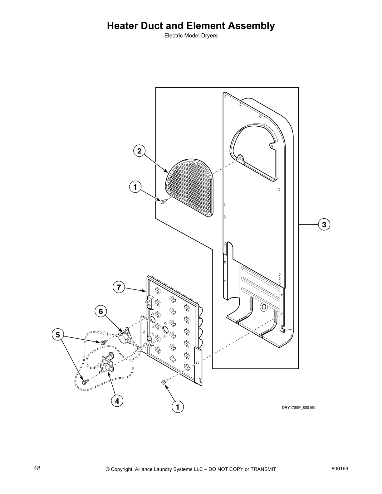 Heater Duct and Element Assembly