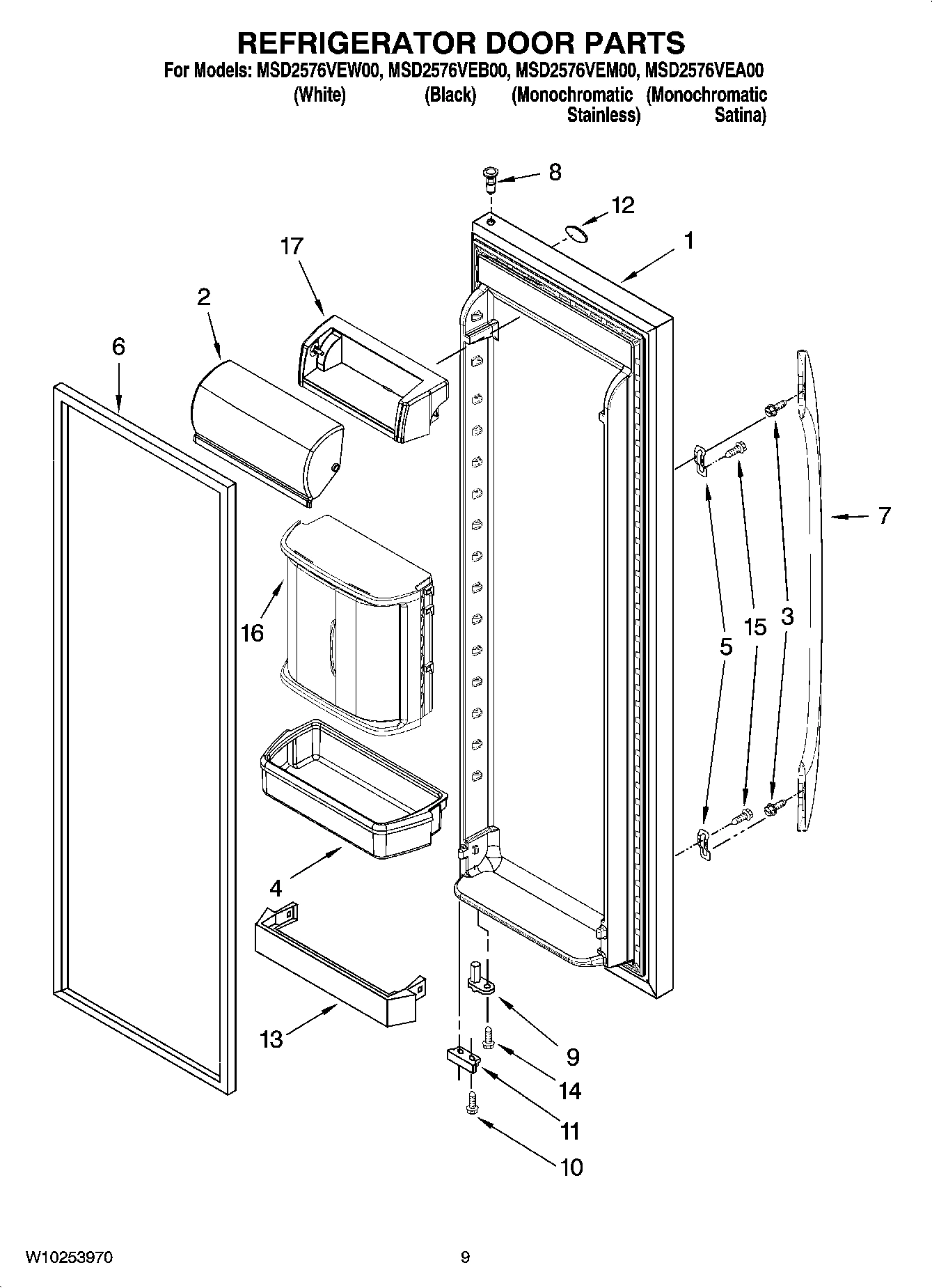 06 - REFRIGERATOR DOOR PARTS