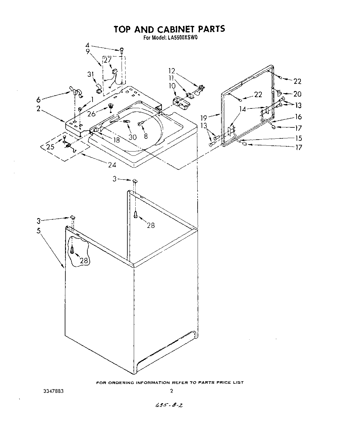02 - TOP AND CABINET , LITERATURE AND OPTIONAL