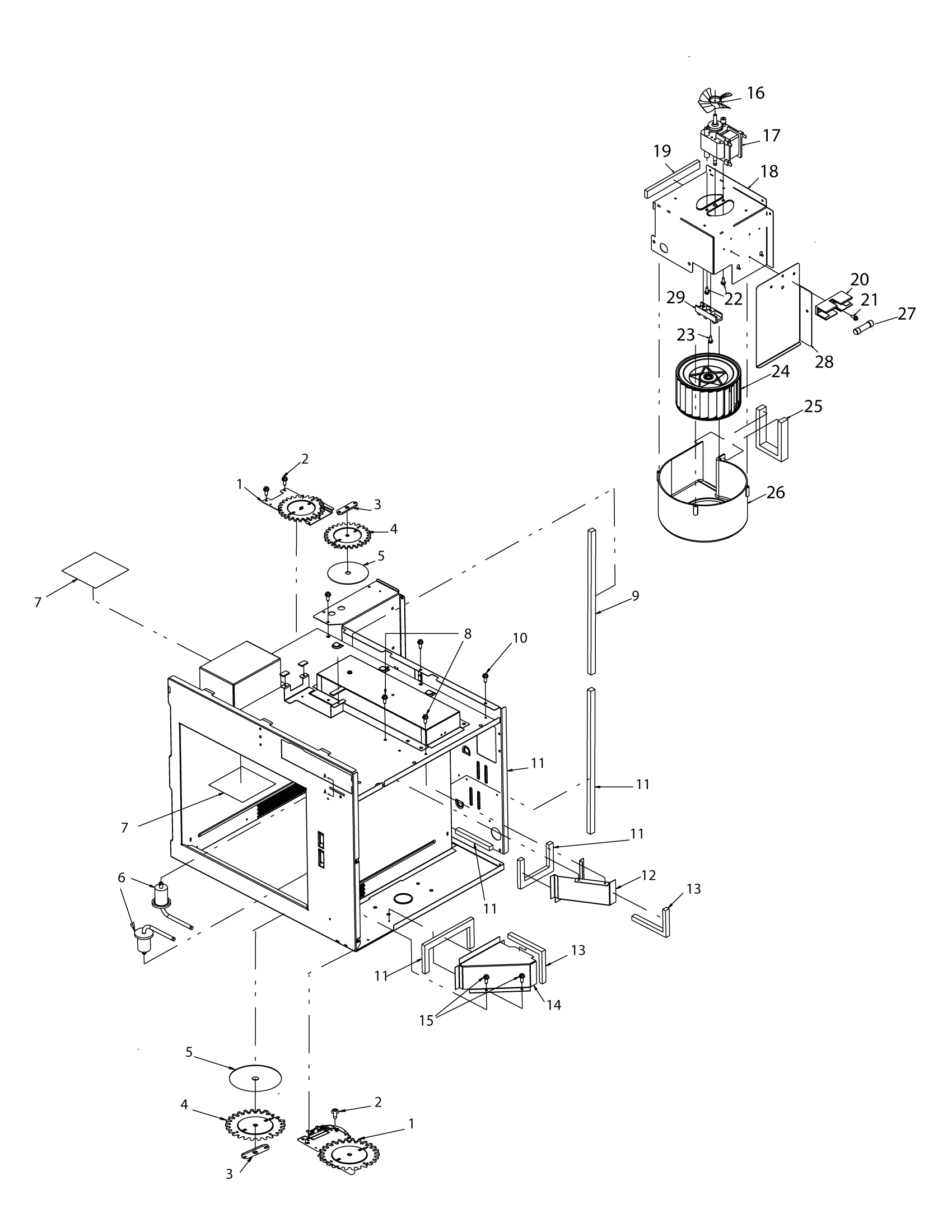 ANTENNAS / BLOWER / FUSE BLOCK / DUCTS