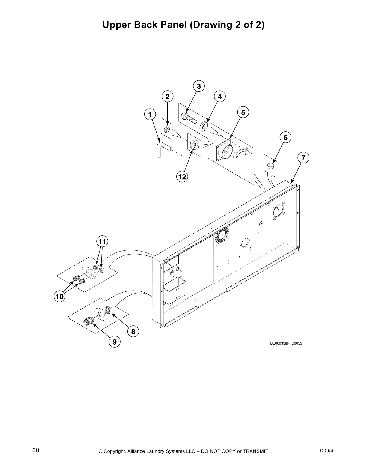 Upper Back Panel (Drawing 2 of 2)