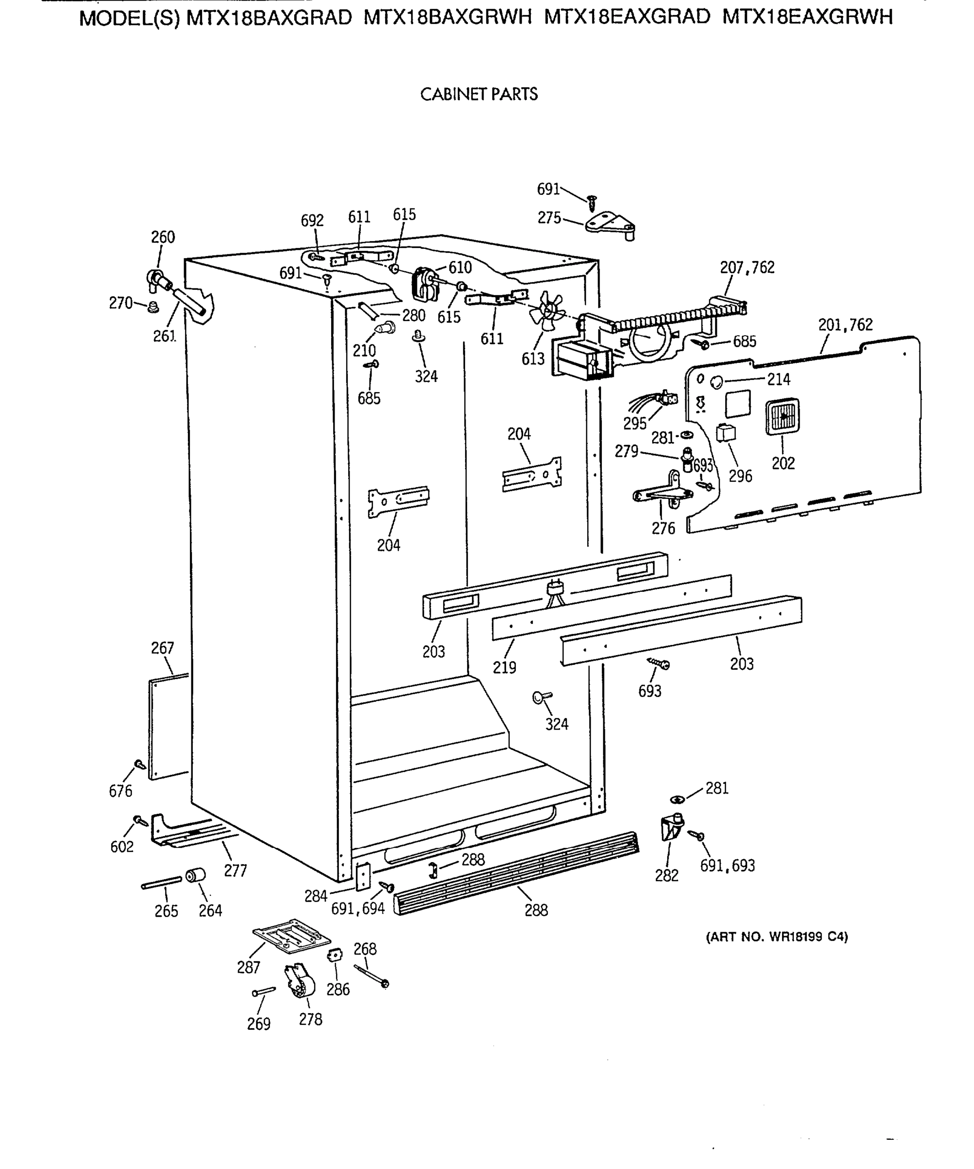 CABINET PARTS