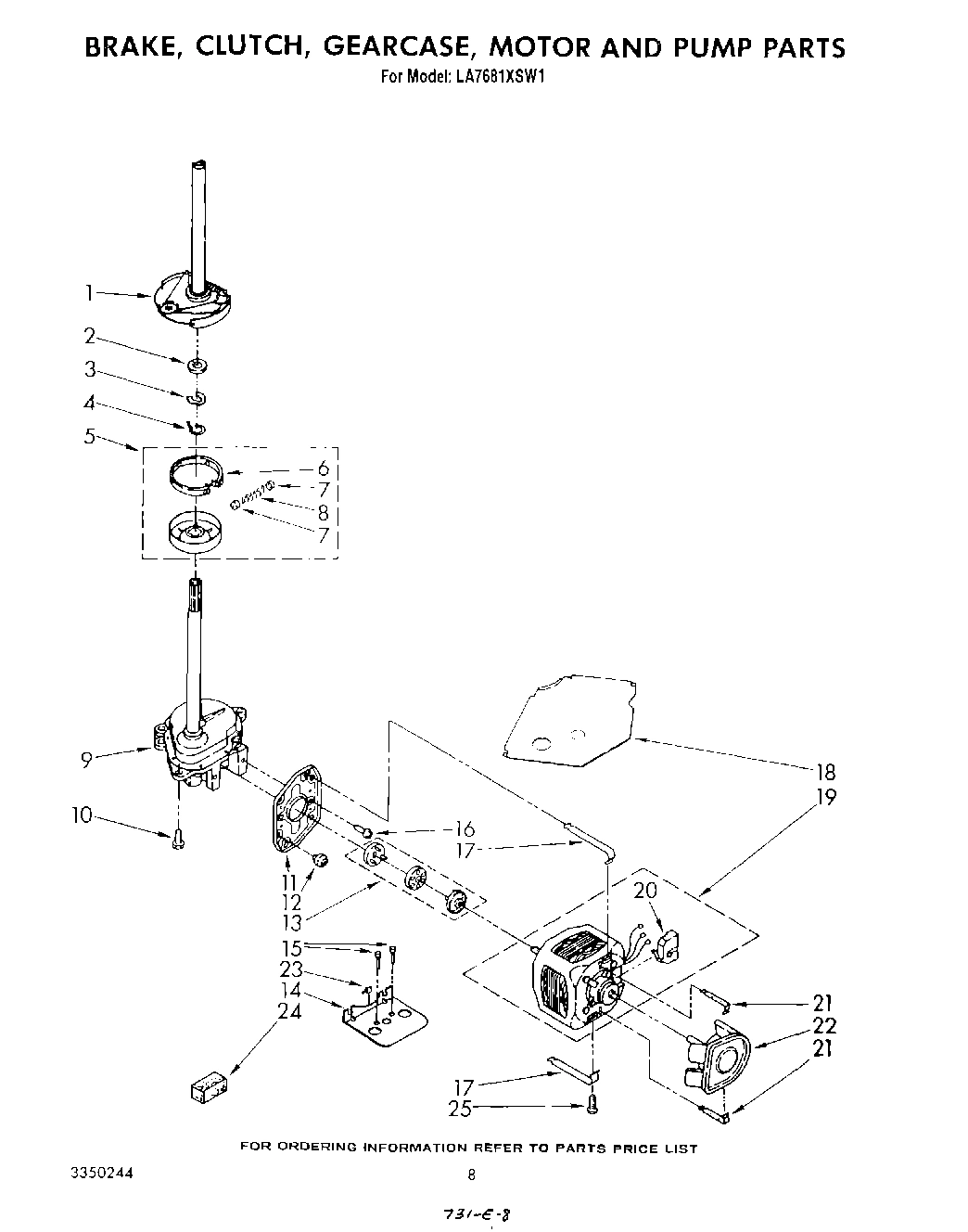 06 - BRAKE, CLUTCH, GEARCASE, MOTOR AND PUMP