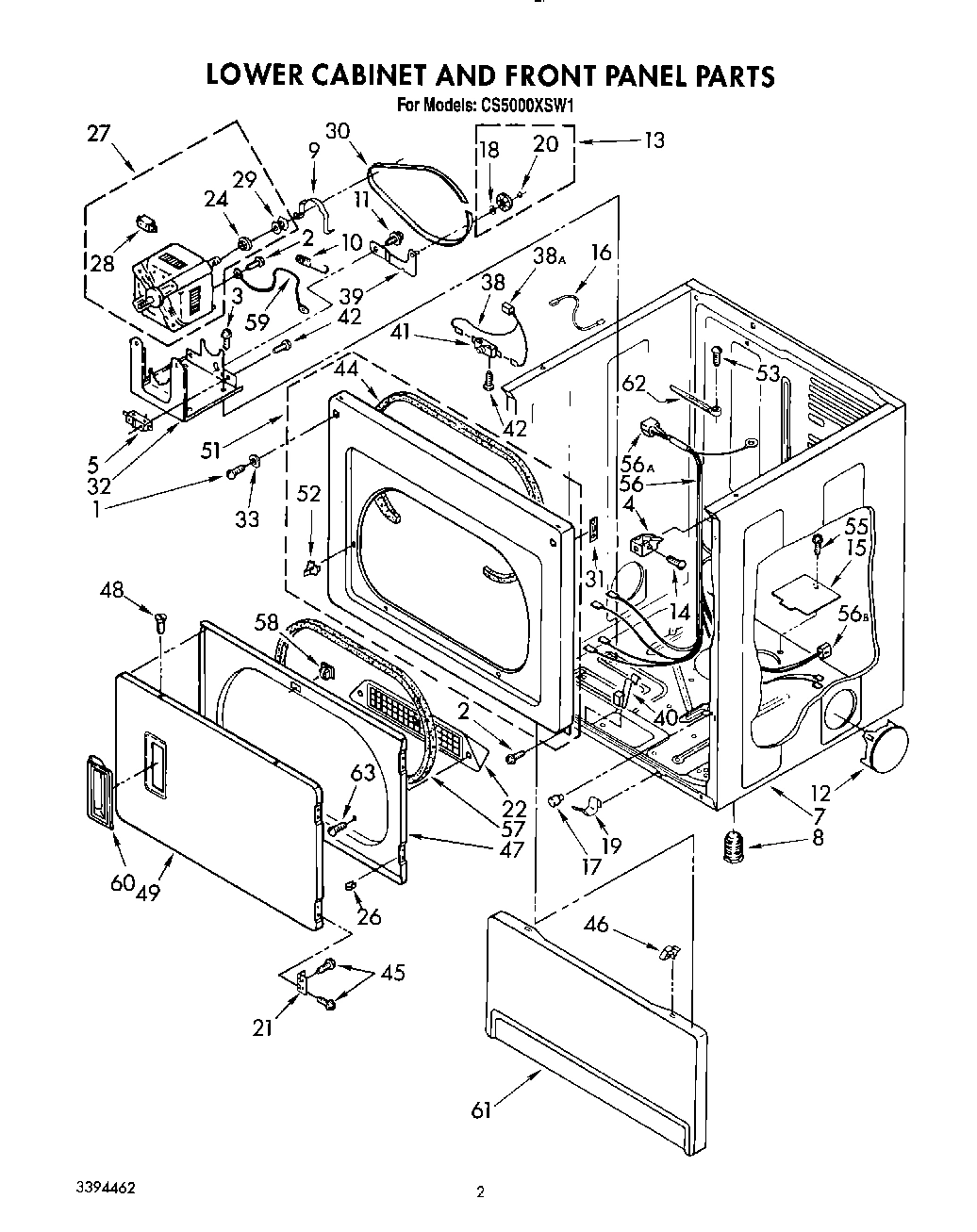 02 - LOWER CABINET AND FRONT PANEL