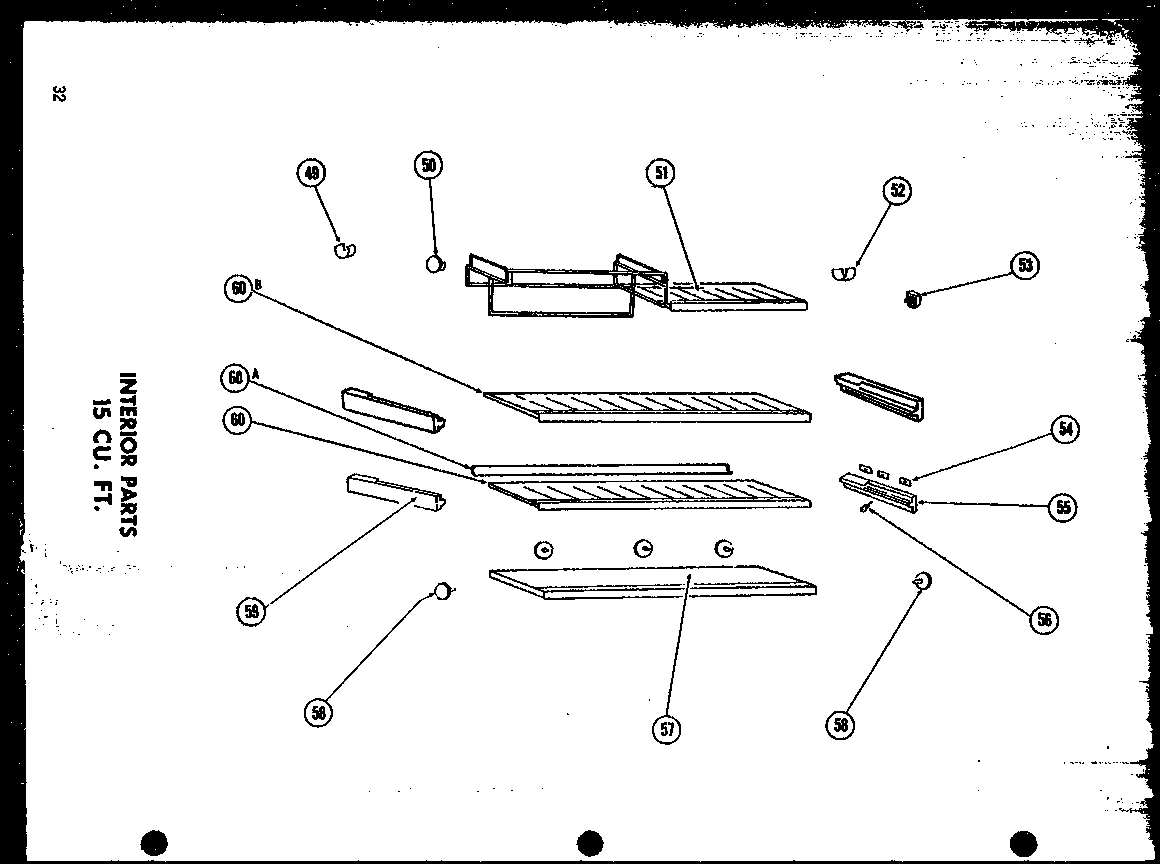 01 - INTERIOR PARTS 15 CU. FT.