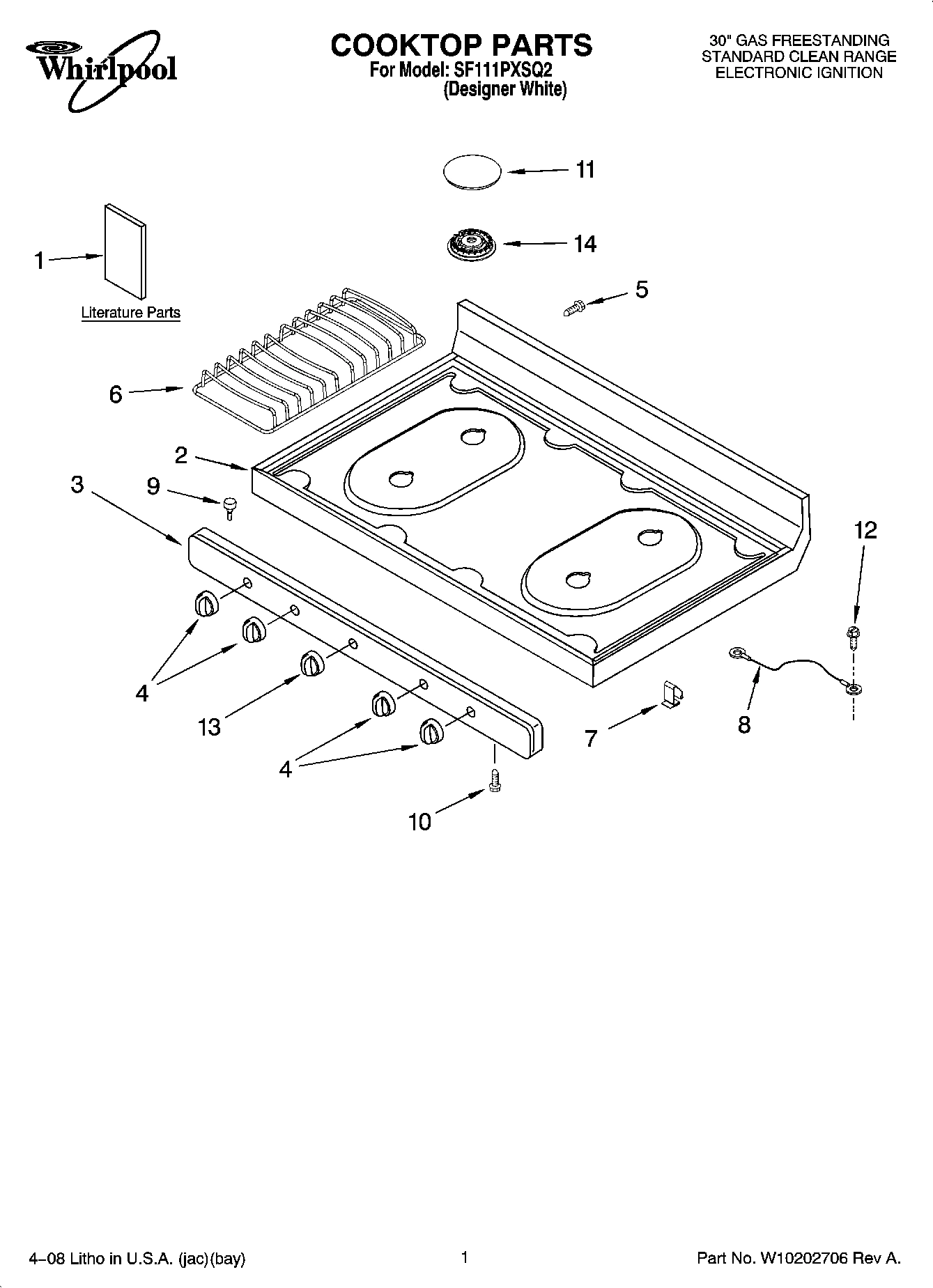 01 - COOKTOP PARTS