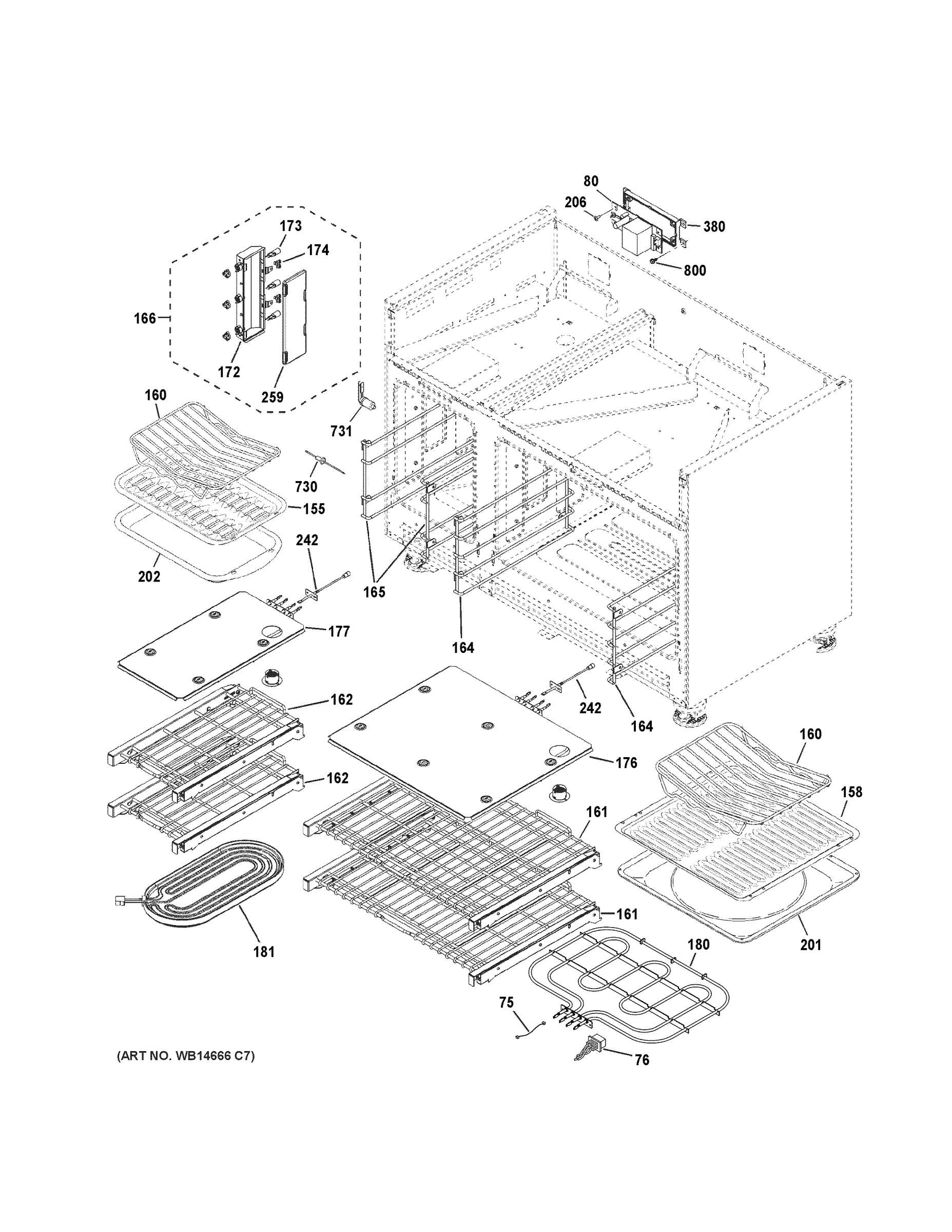 OVEN CAVITY PARTS