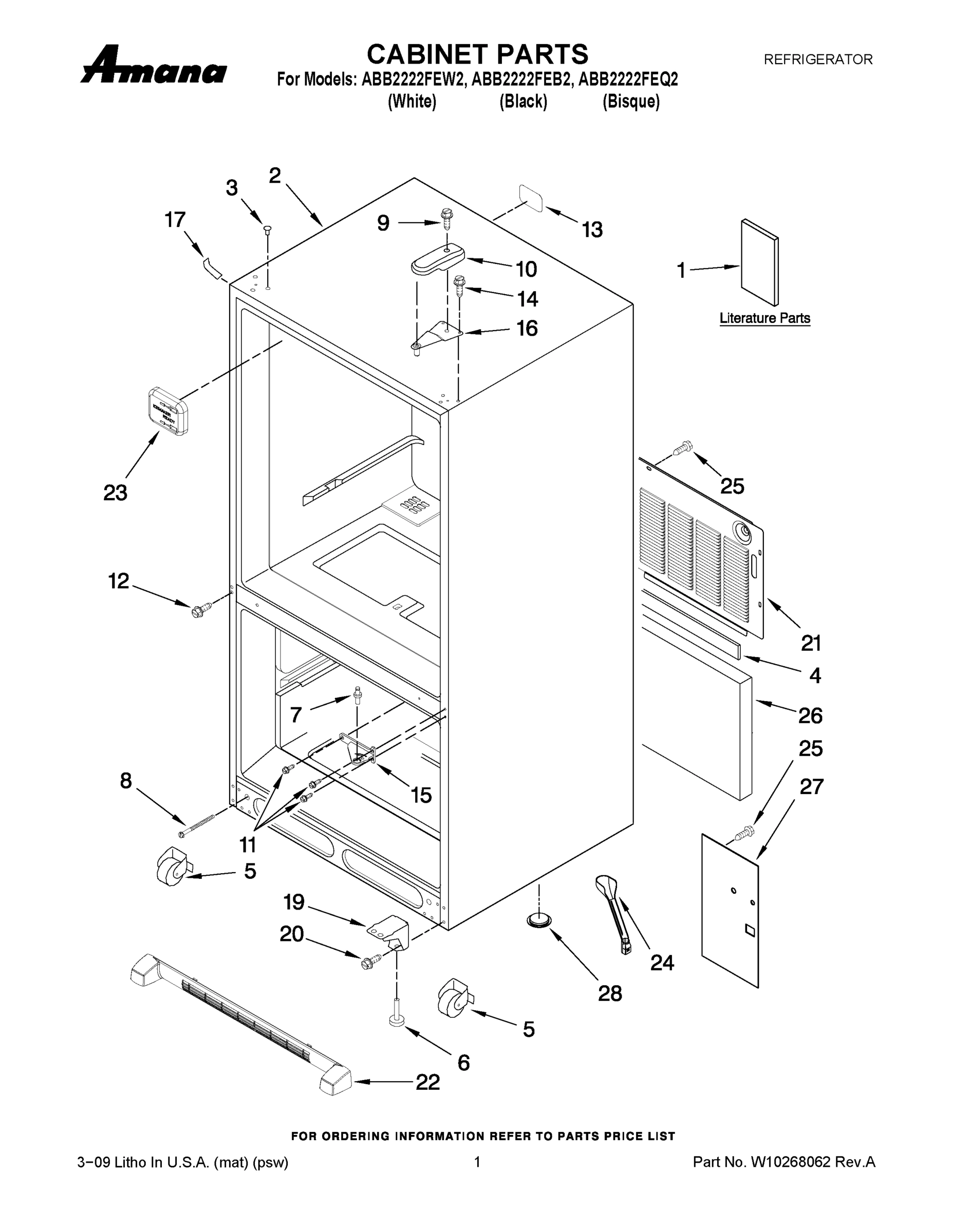 01 - CABINET PARTS