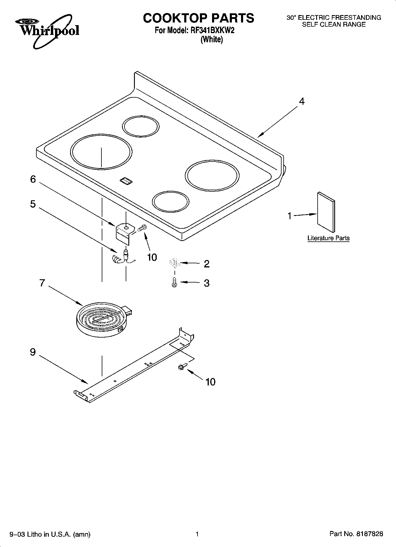 01 - COOKTOP PARTS
