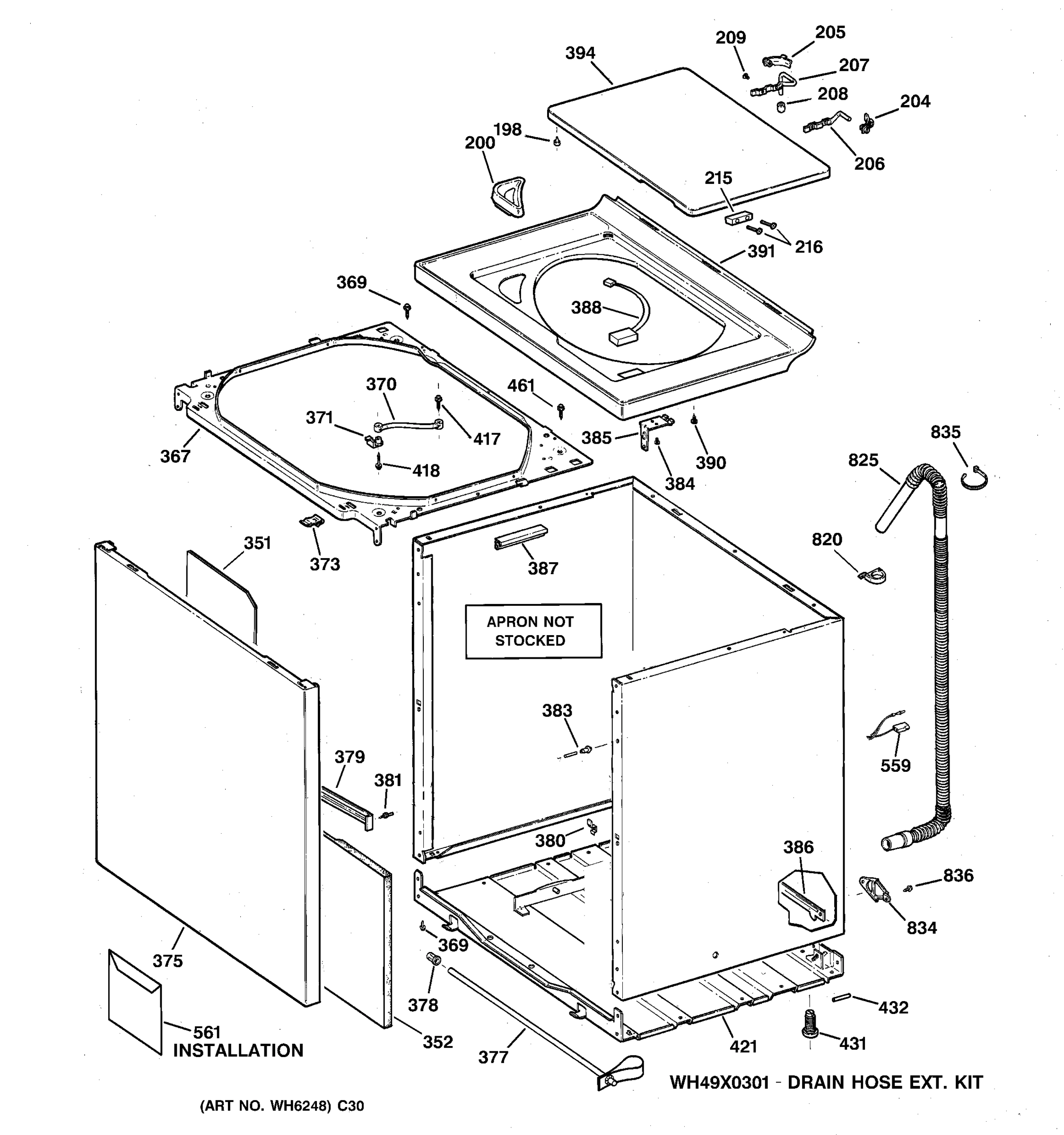CABINET, COVER & FRONT PANEL