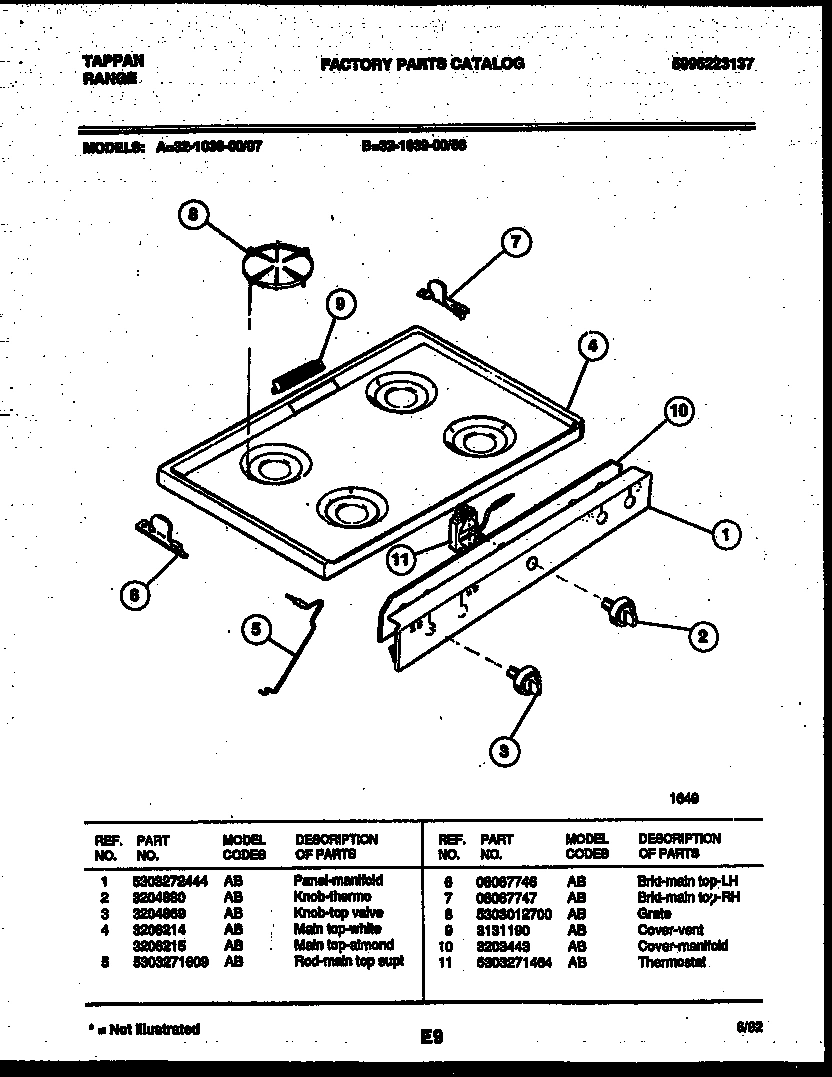 03 - COOKTOP PARTS