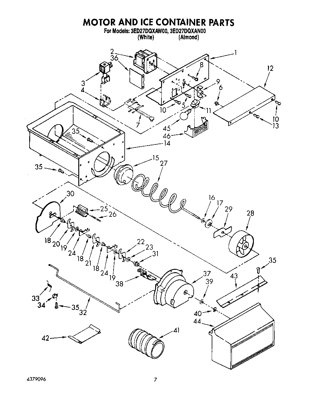 05 - MOTOR AND ICE CONTAINER