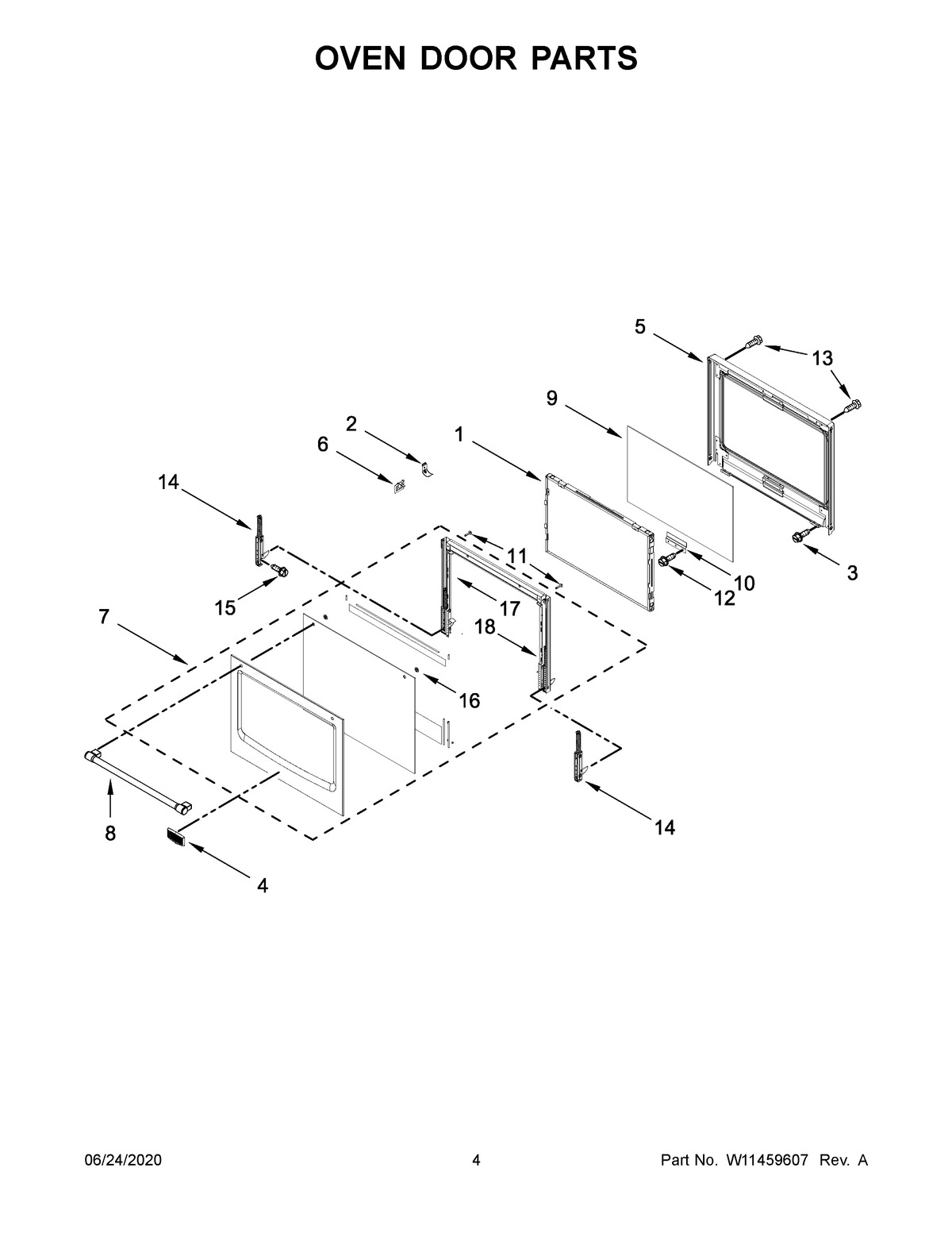 03 - OVEN DOOR PARTS