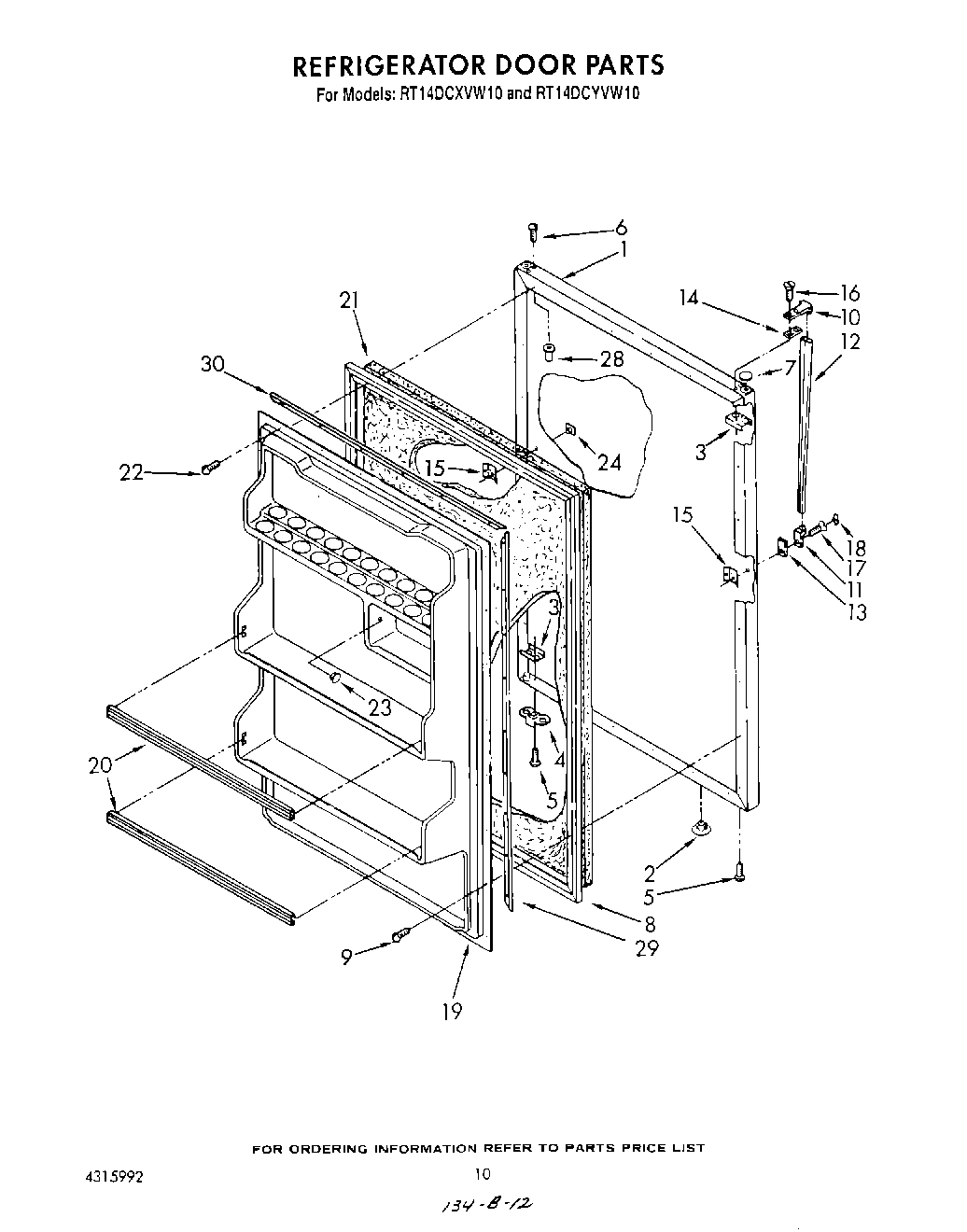 08 - REFRIGERATOR DOOR , NOT ILLUSTRATED