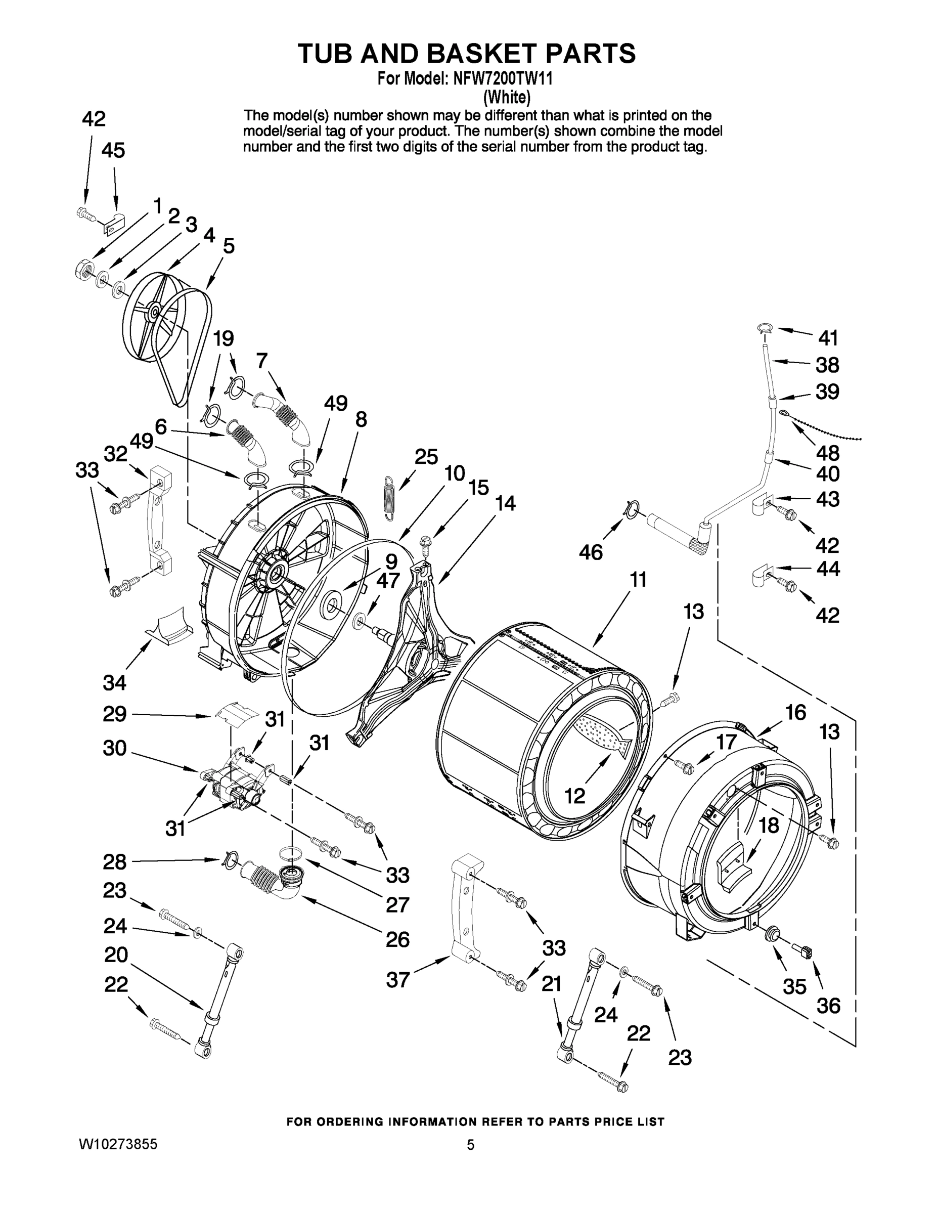 03 - TUB AND BASKET PARTS