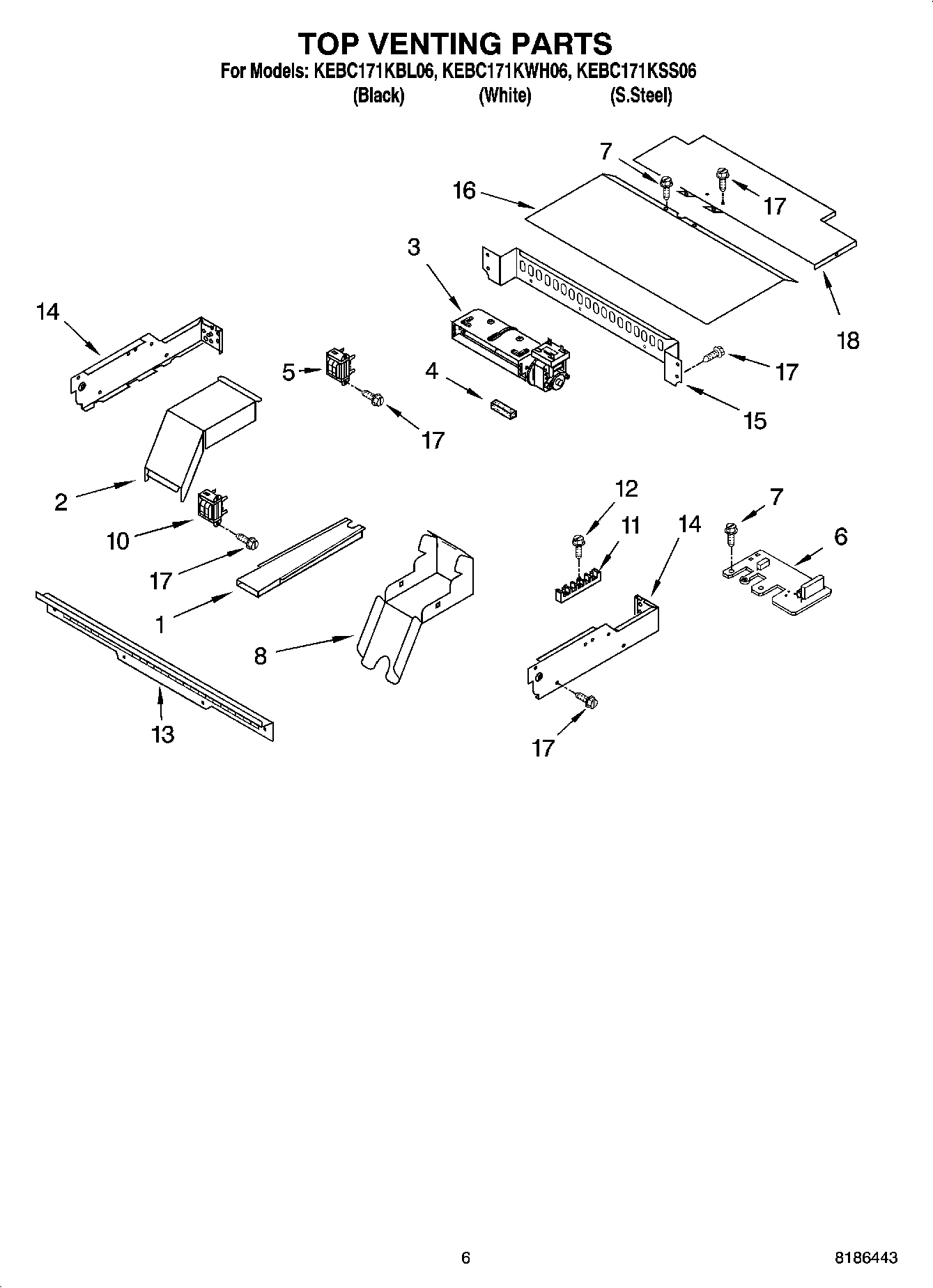 05 - TOP VENTING PARTS, OPTIONAL PARTS