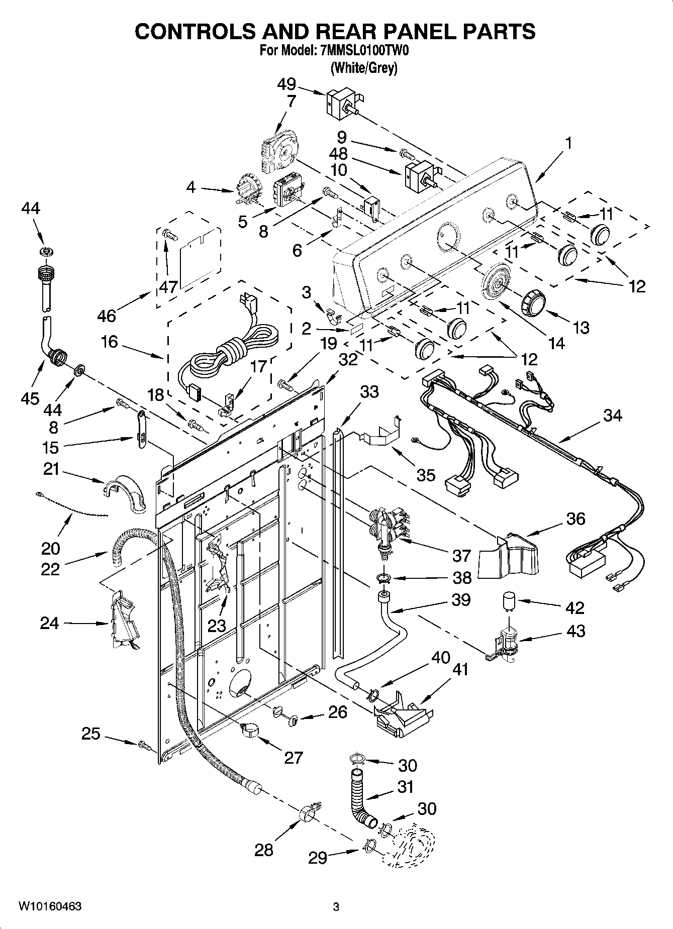 02 - CONTROLS AND REAR PANEL PARTS