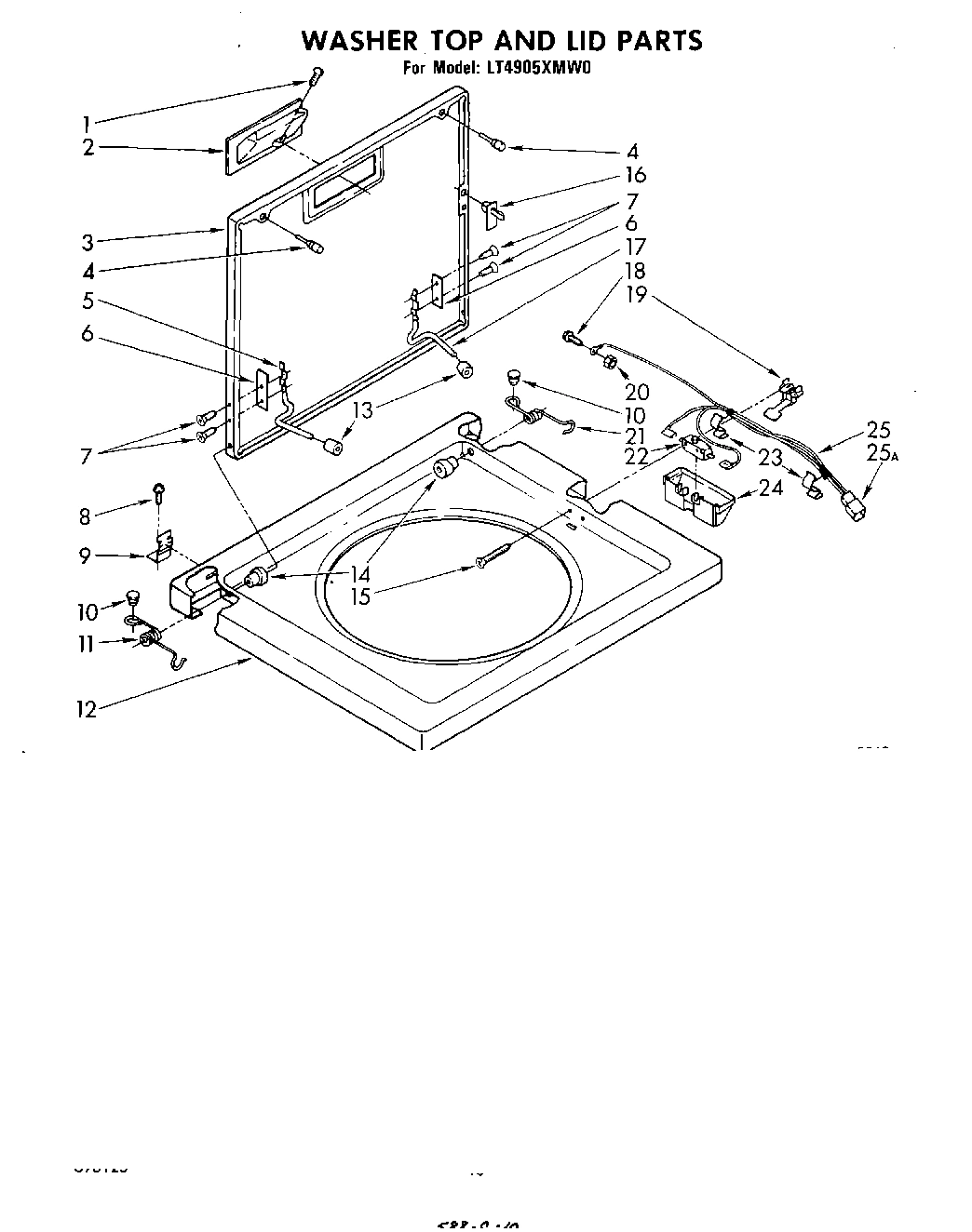 07 - WASHER TOP AND LID