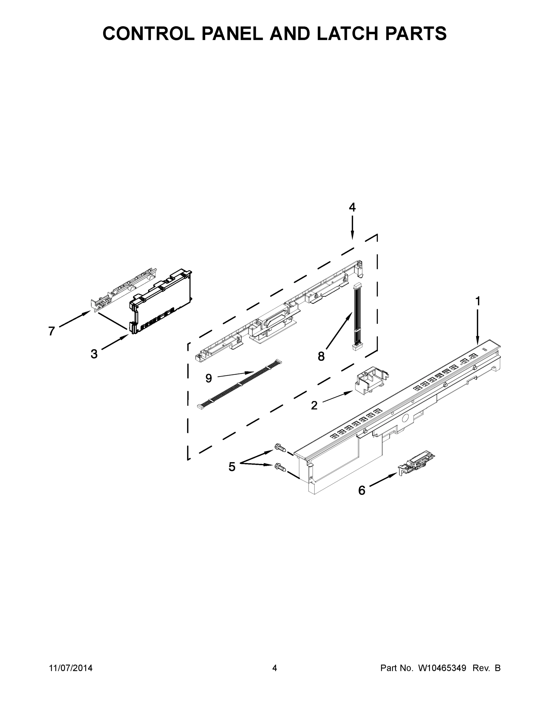 03 - CONTROL PANEL AND LATCH PARTS