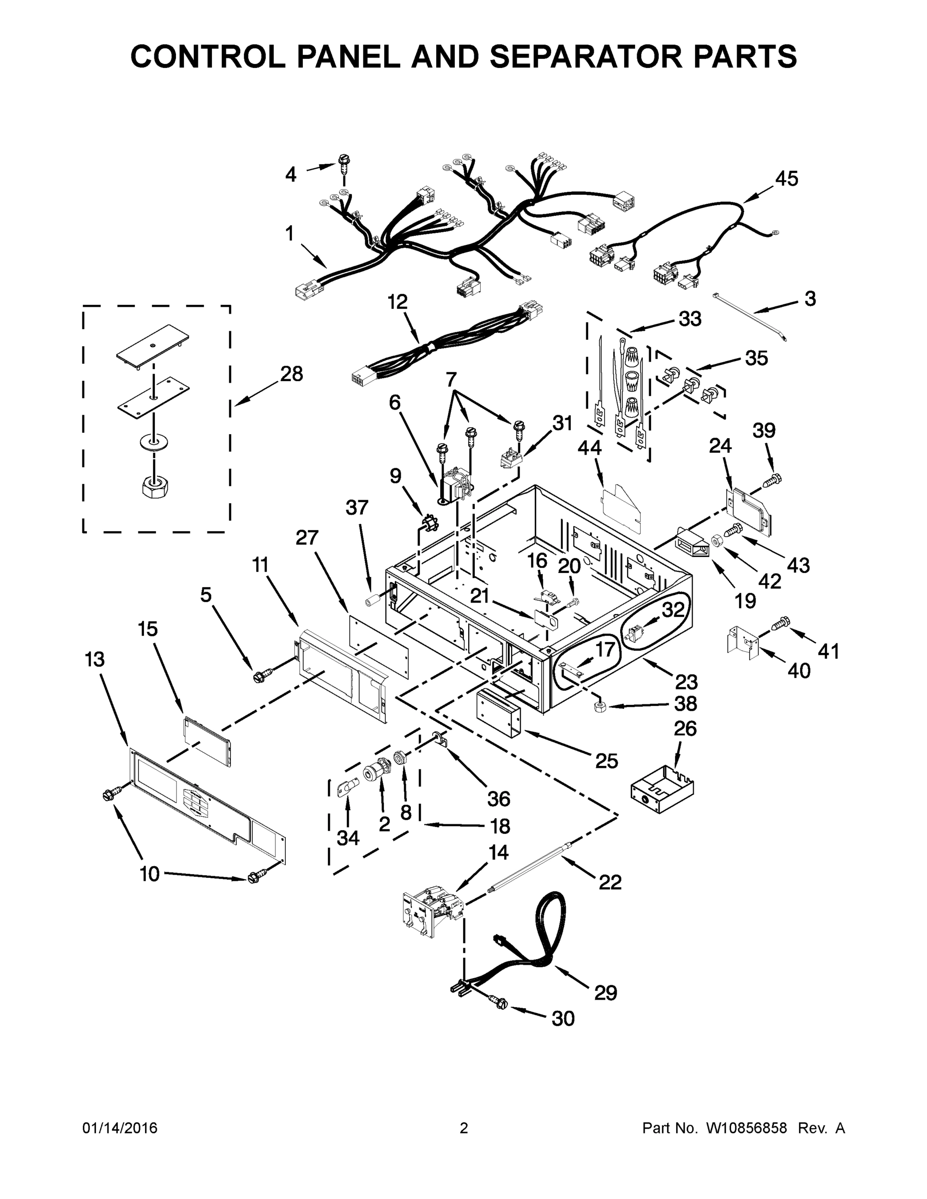 02 - CONTROL PANEL AND SEPARATOR PARTS