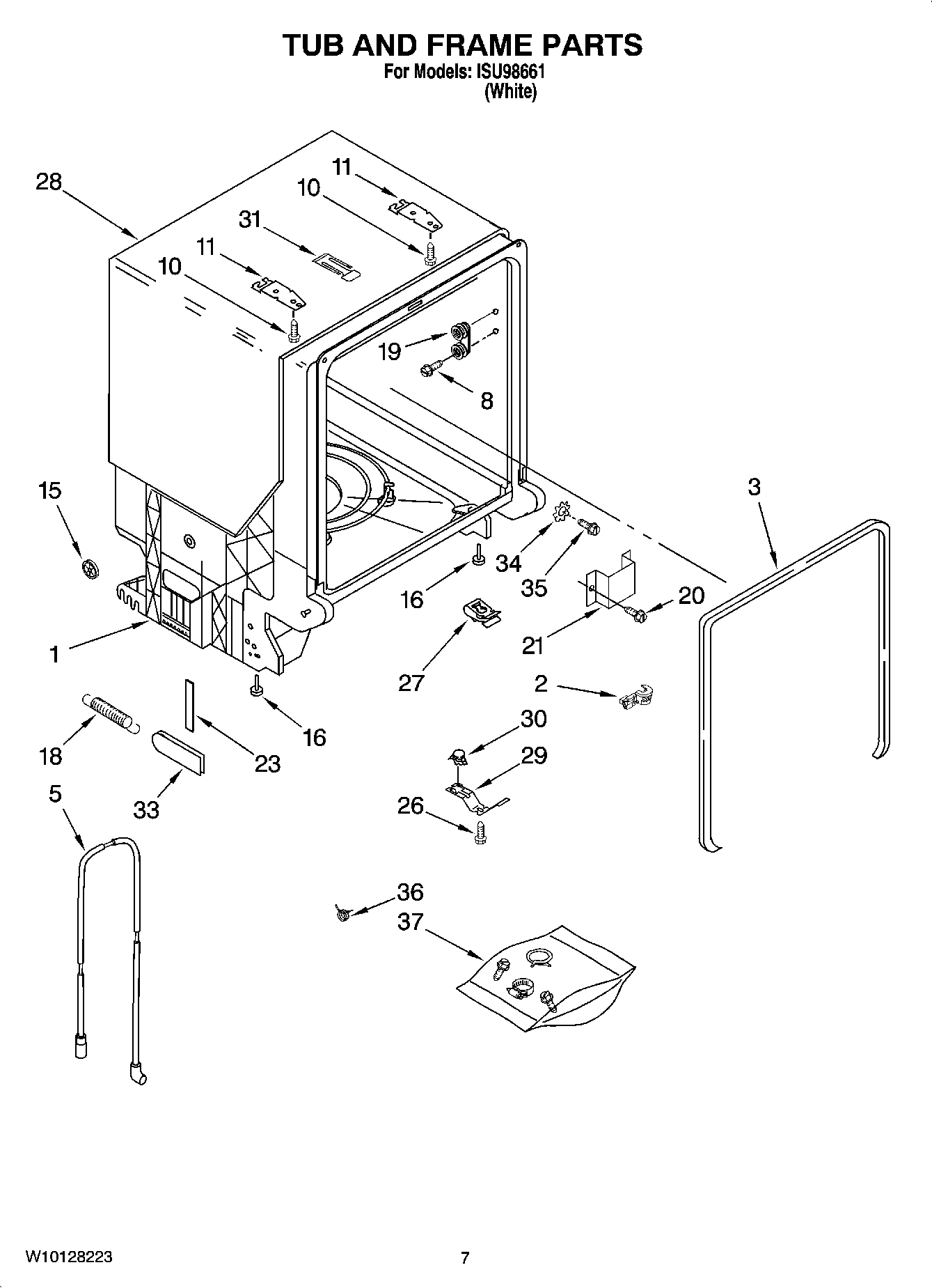 07 - TUB AND FRAME PARTS