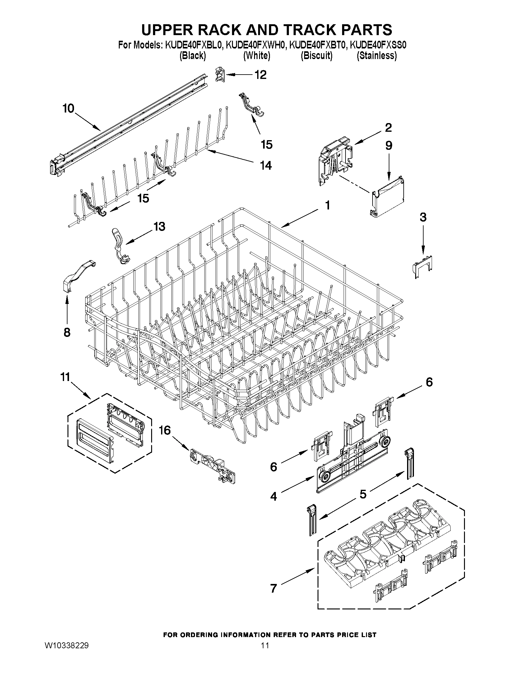 09 - UPPER RACK AND TRACK PARTS