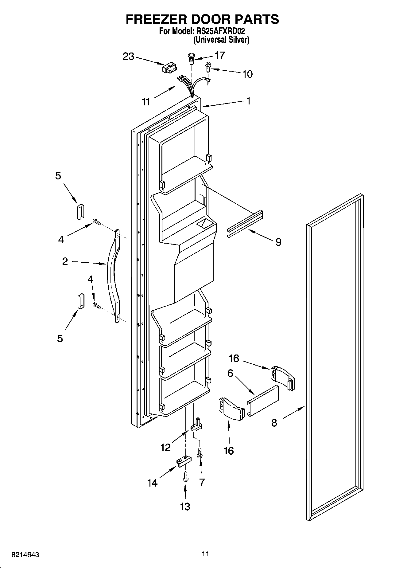 07 - FREEZER DOOR PARTS