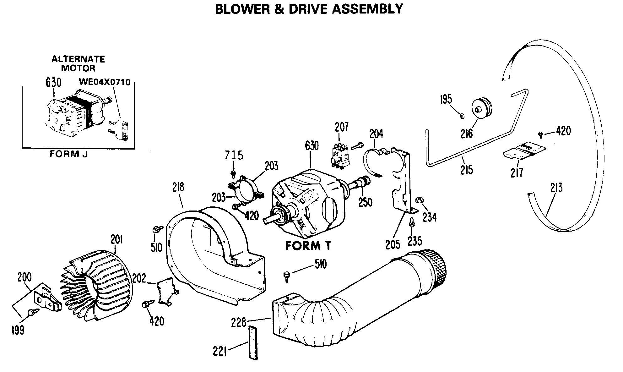 BLOWER & DRIVE ASSEMBLY