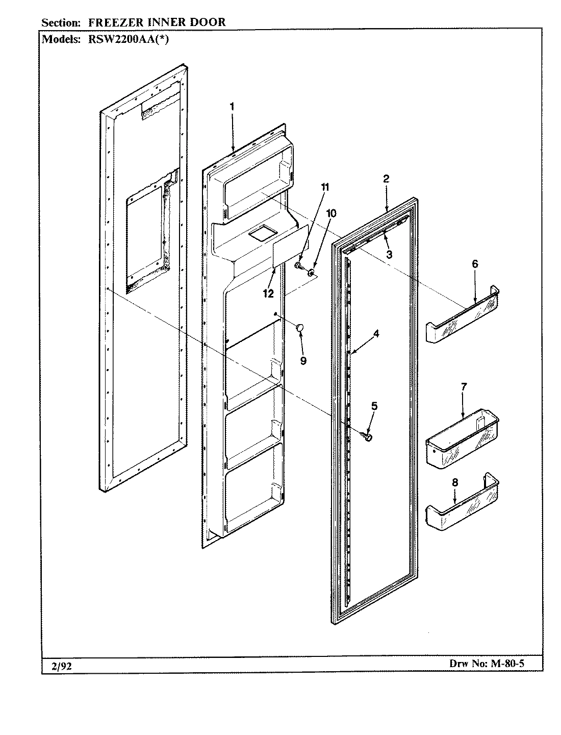 02 - FREEZER INNER DOOR