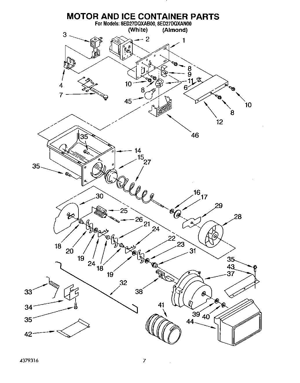 05 - MOTOR AND ICE CONTAINER